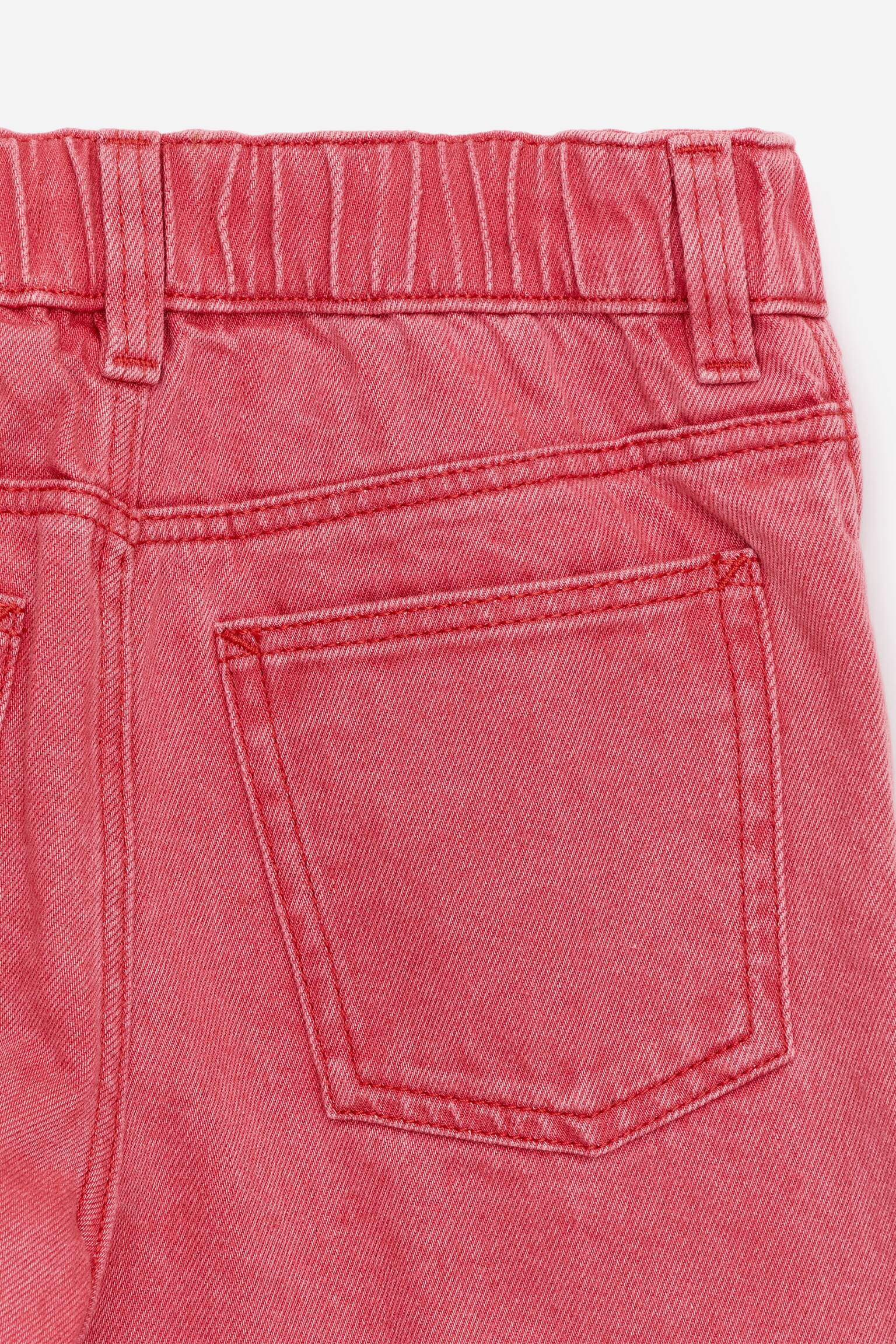 Pantaloni in denim wide - Rosso/Verde chiaro/Blu/Rosa/Lilla/Nero/Giallo - 2