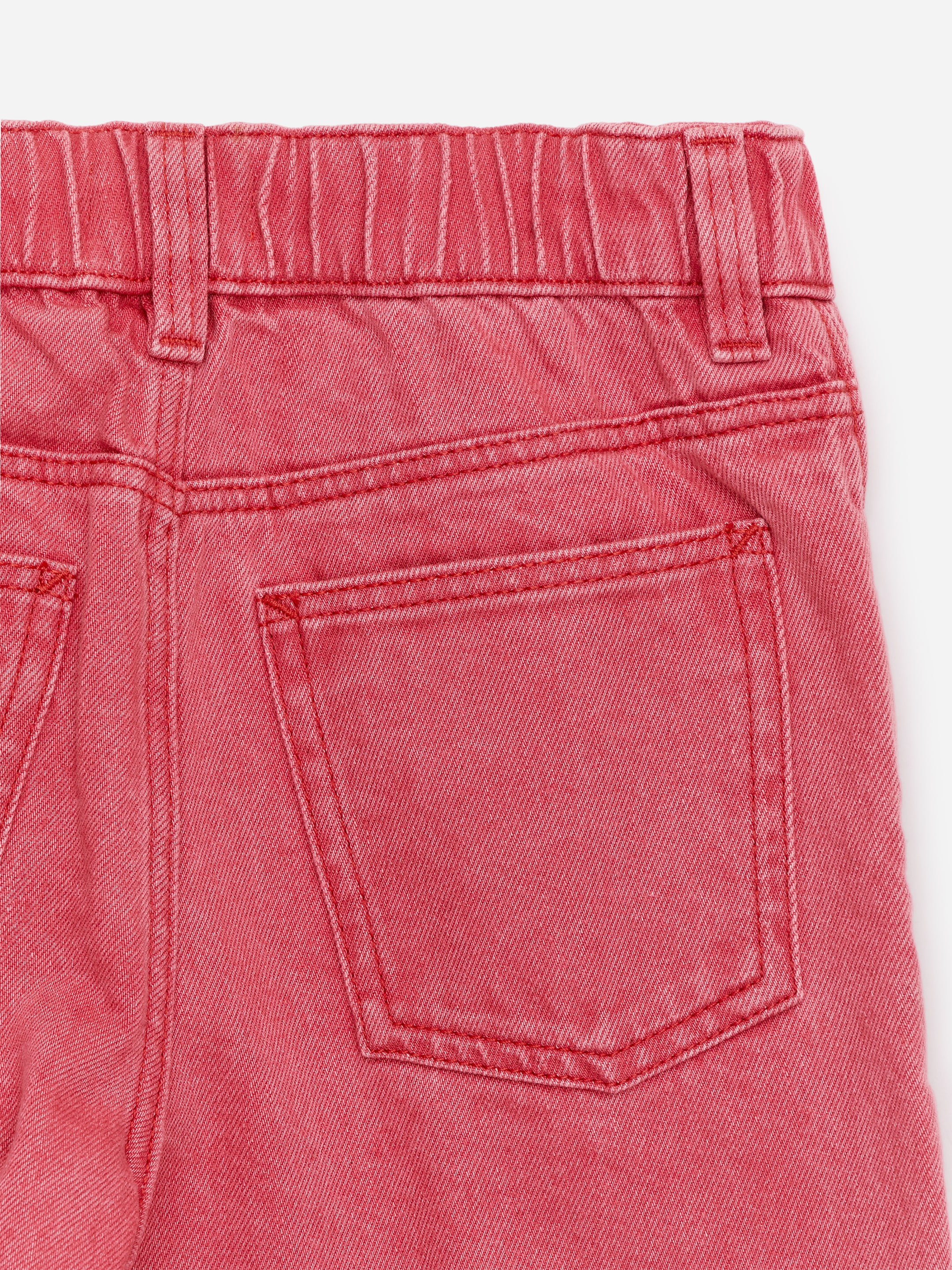 Wide Denim Trousers - Red - Relaxed fit - Children - StillMedia/DescriptiveDetail - 1