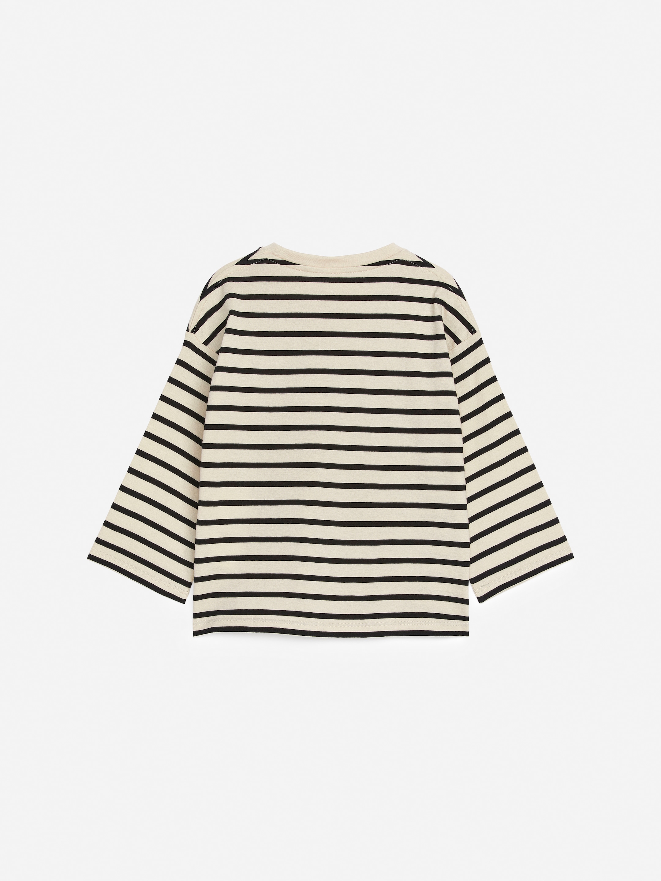 View larger image: Long-Sleeved T-Shirt - Black/Off White - Kids | H&M GB 2
