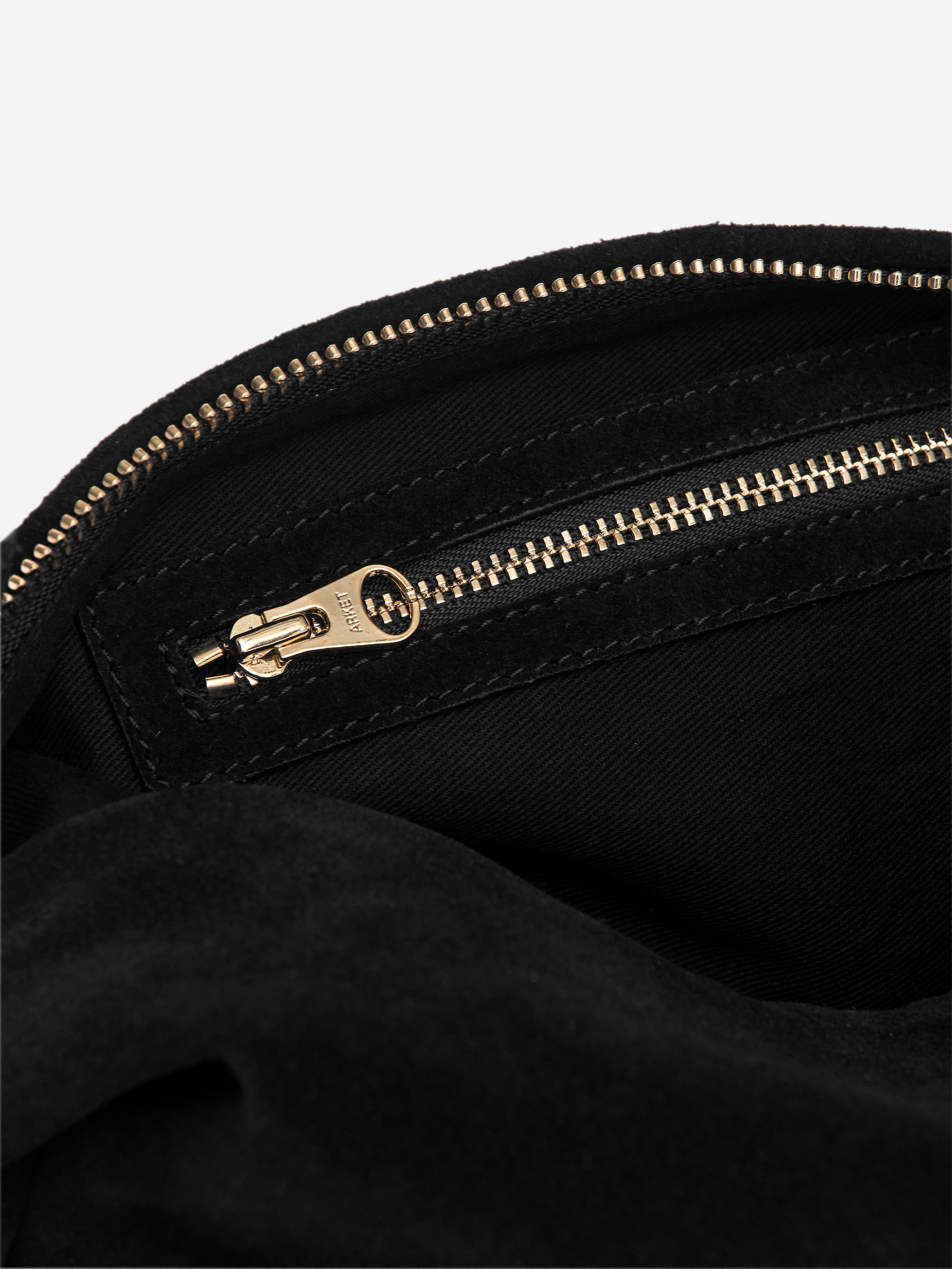 Umhängetasche aus Spaltvelours - Schwarz - Women - StillMedia/DescriptiveDetail - 4