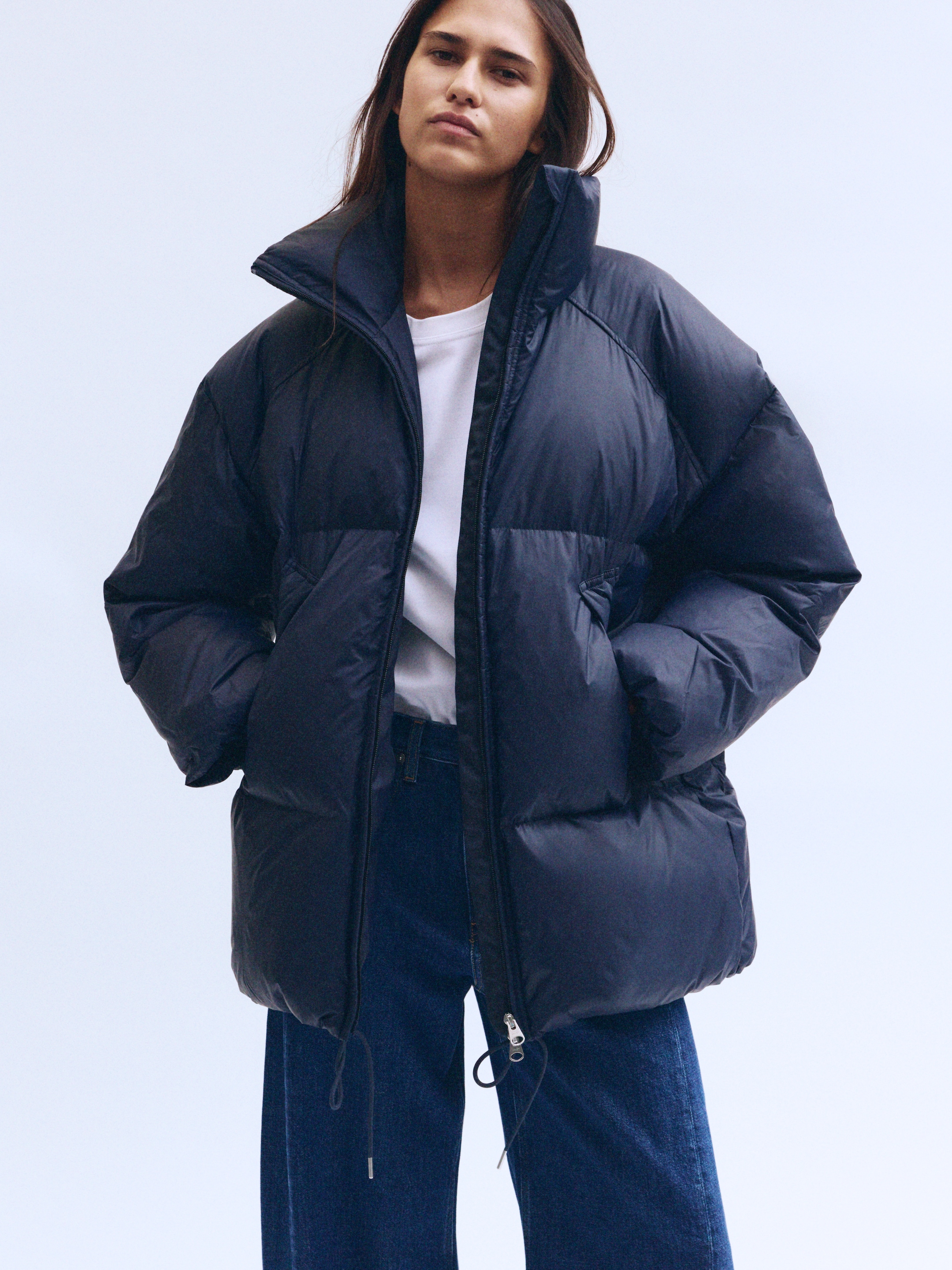 Puchowa kurtka Upcycled Down - Ciemnoniebieski - Obszerny - women - StillMedia/Environmental - 1