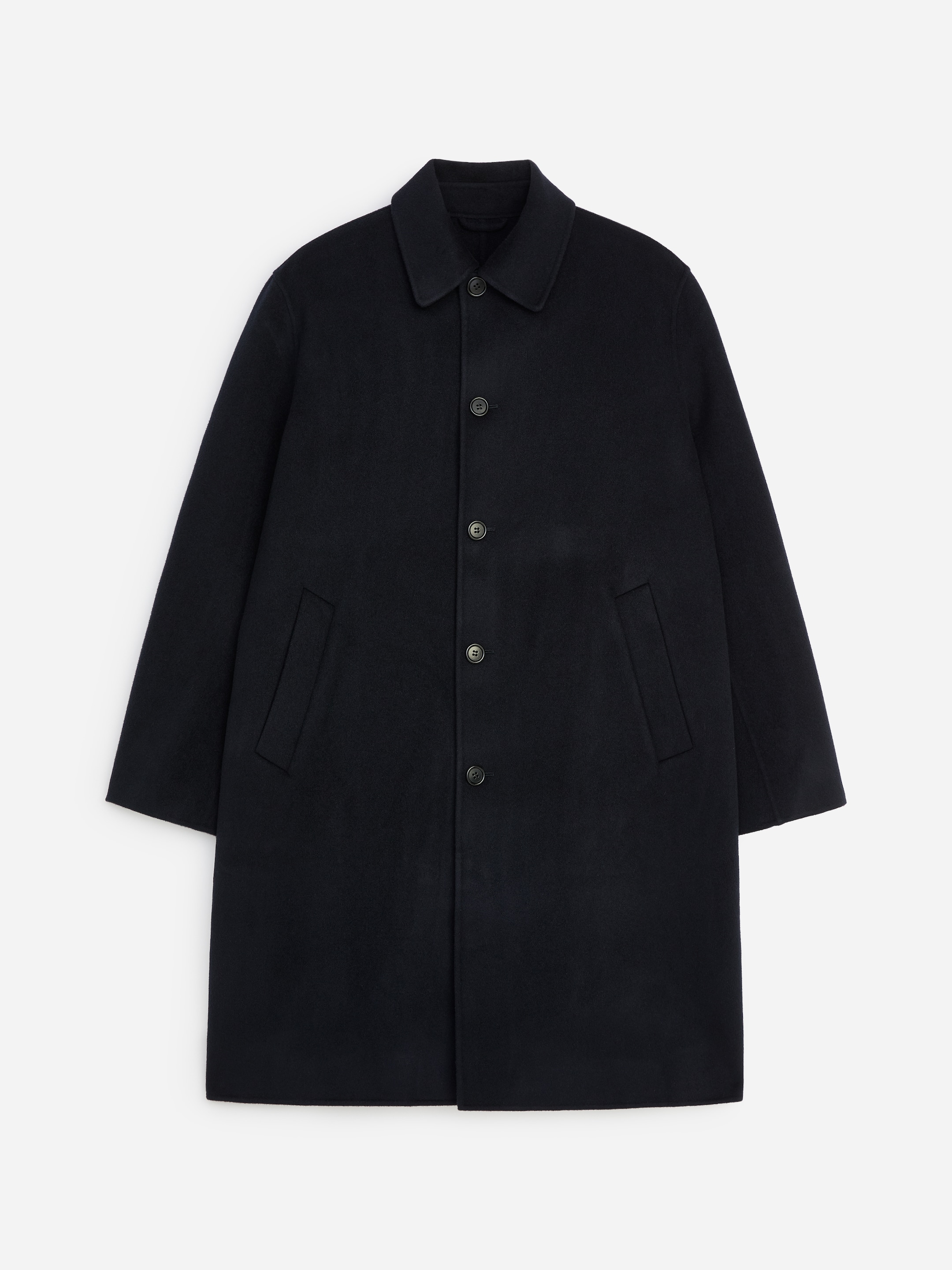 Doubleface-Mantel aus Wolle - Dunkelblau - Relaxed Fit - men - StillMedia/DescriptiveStillLife - 1