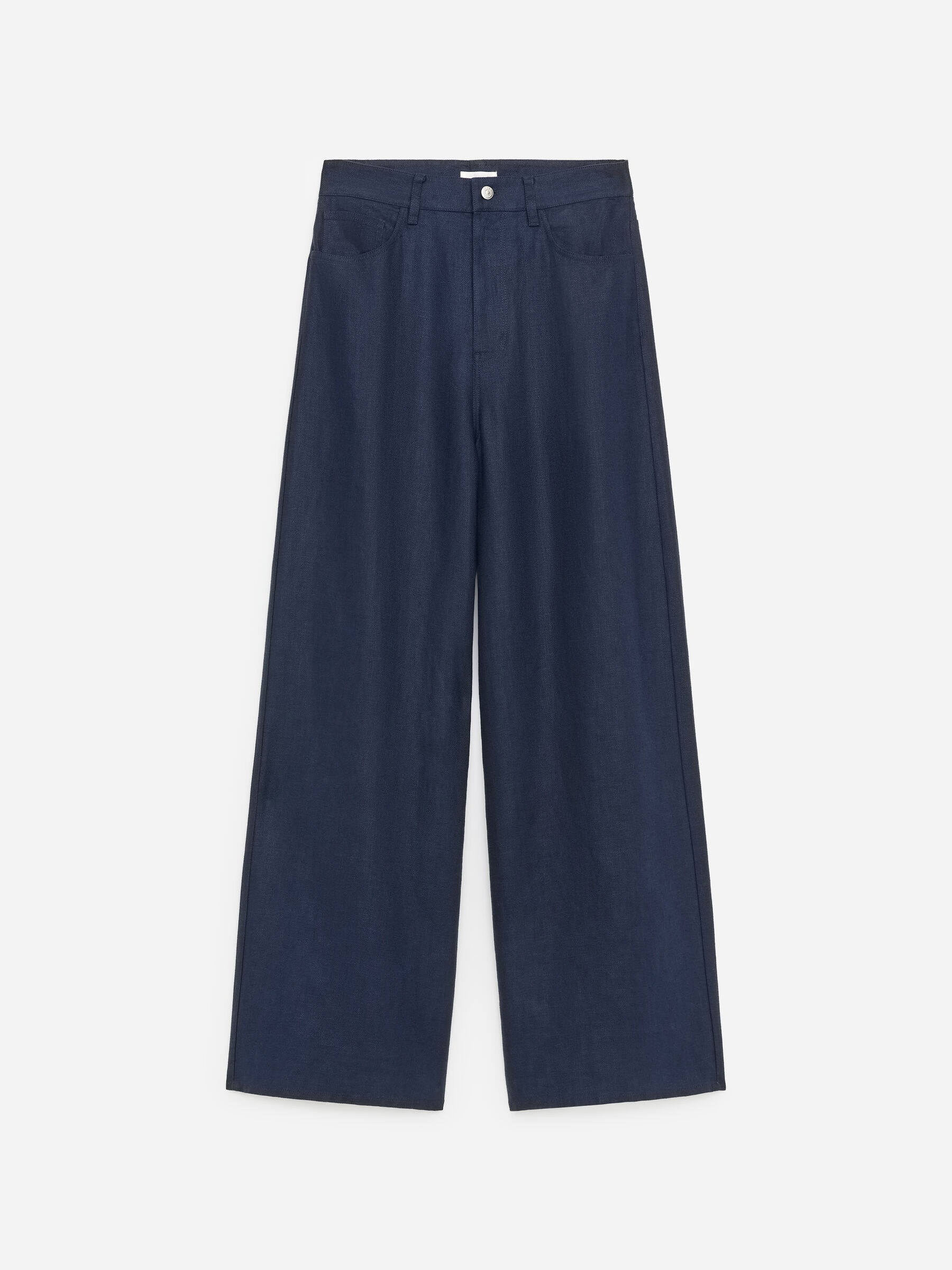 5-Pocket-Leinenhose - Dunkelblau - Loose Fit - Damen - StillMedia/DescriptiveStillLife - 1