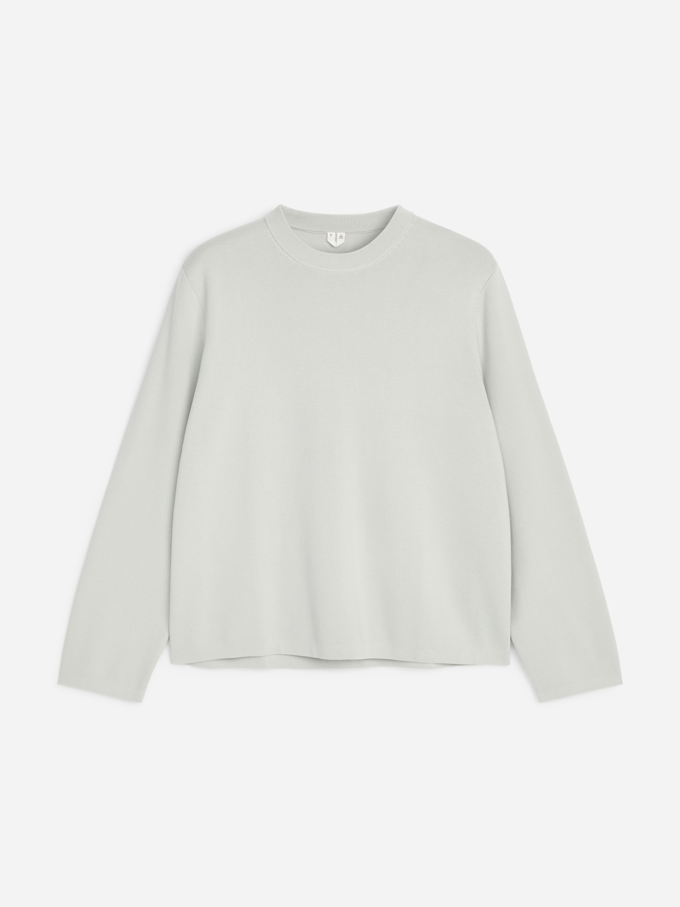 Relaxed Cotton Blend Jumper - Dusty Light Green