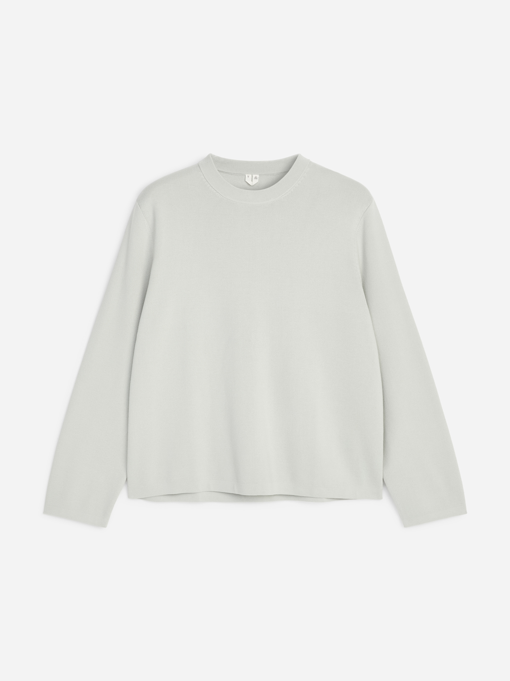 Relaxed Cotton Blend Jumper - Dusty Light Green - Regular fit - Men - StillMedia/DescriptiveStillLife - 1