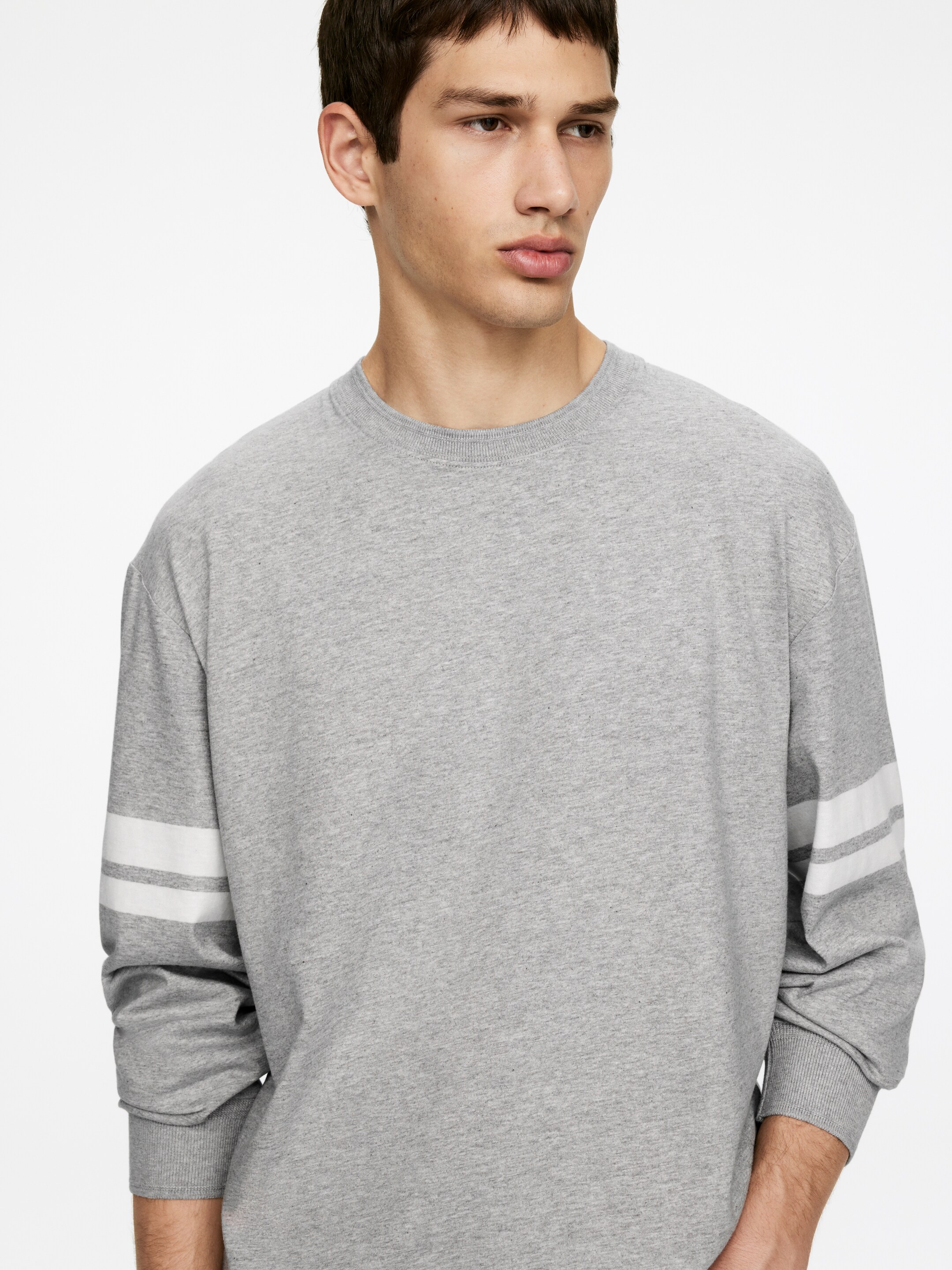 Ingrandisci l'immagine: Long-Sleeve T-Shirt - Grey - UOMO | H&M CH 2