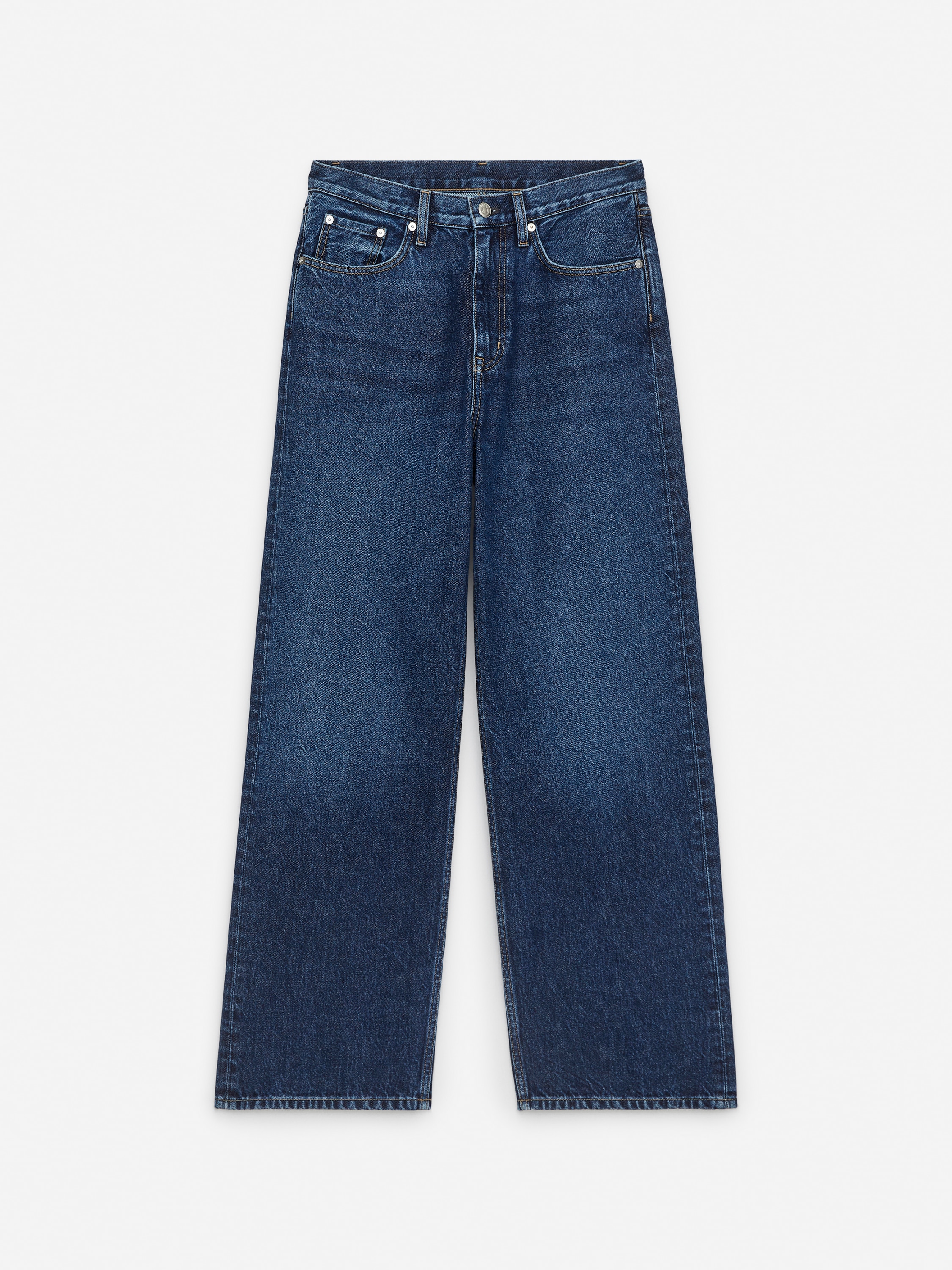 CORAL Wide Jeans - Dark Blue/Off White/Blue/Dark Blue/Beige/Blue