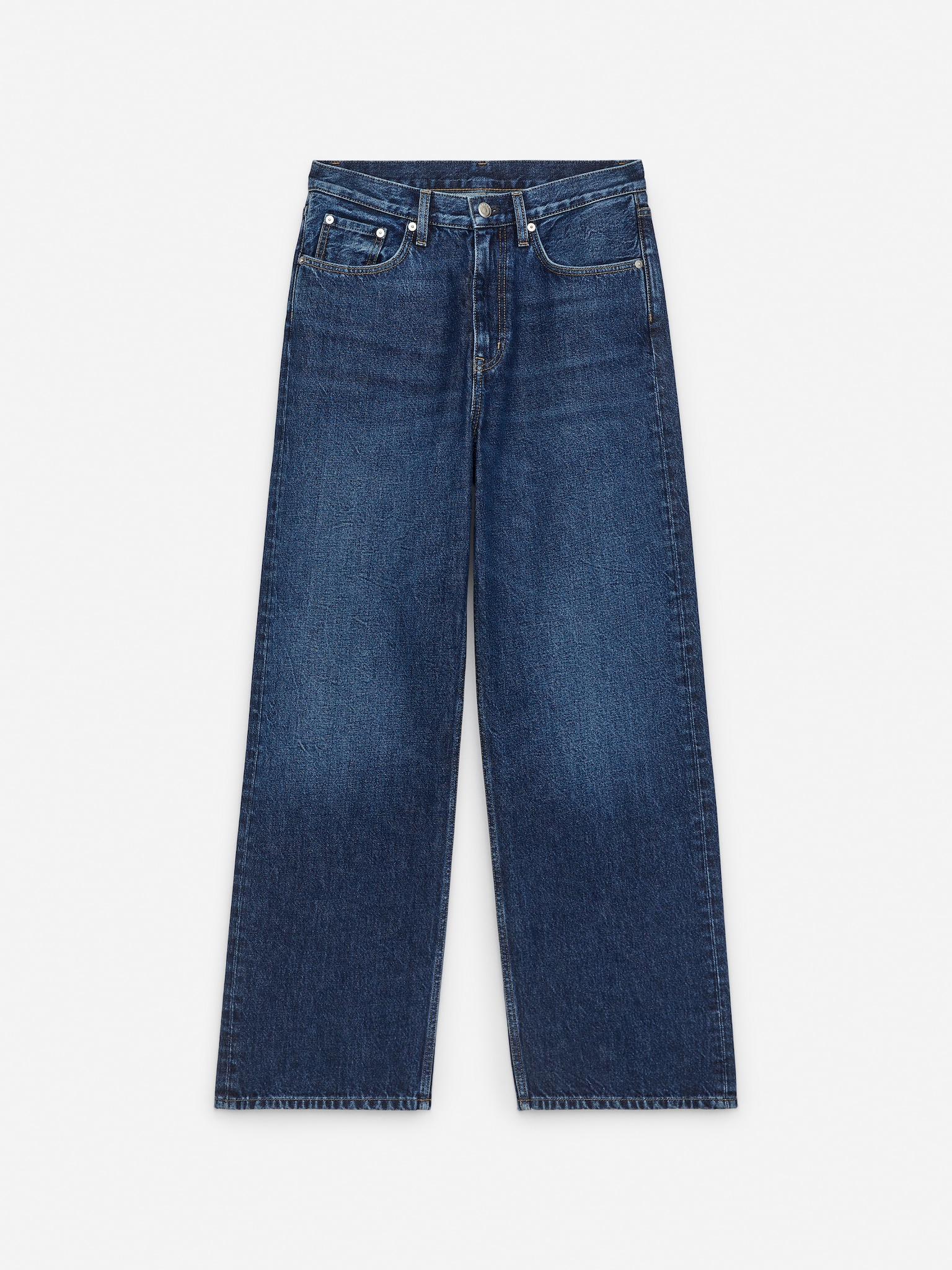 Jean ample CORAL - Bleu foncé/Blanc cassé/Beige/Bleu - 1