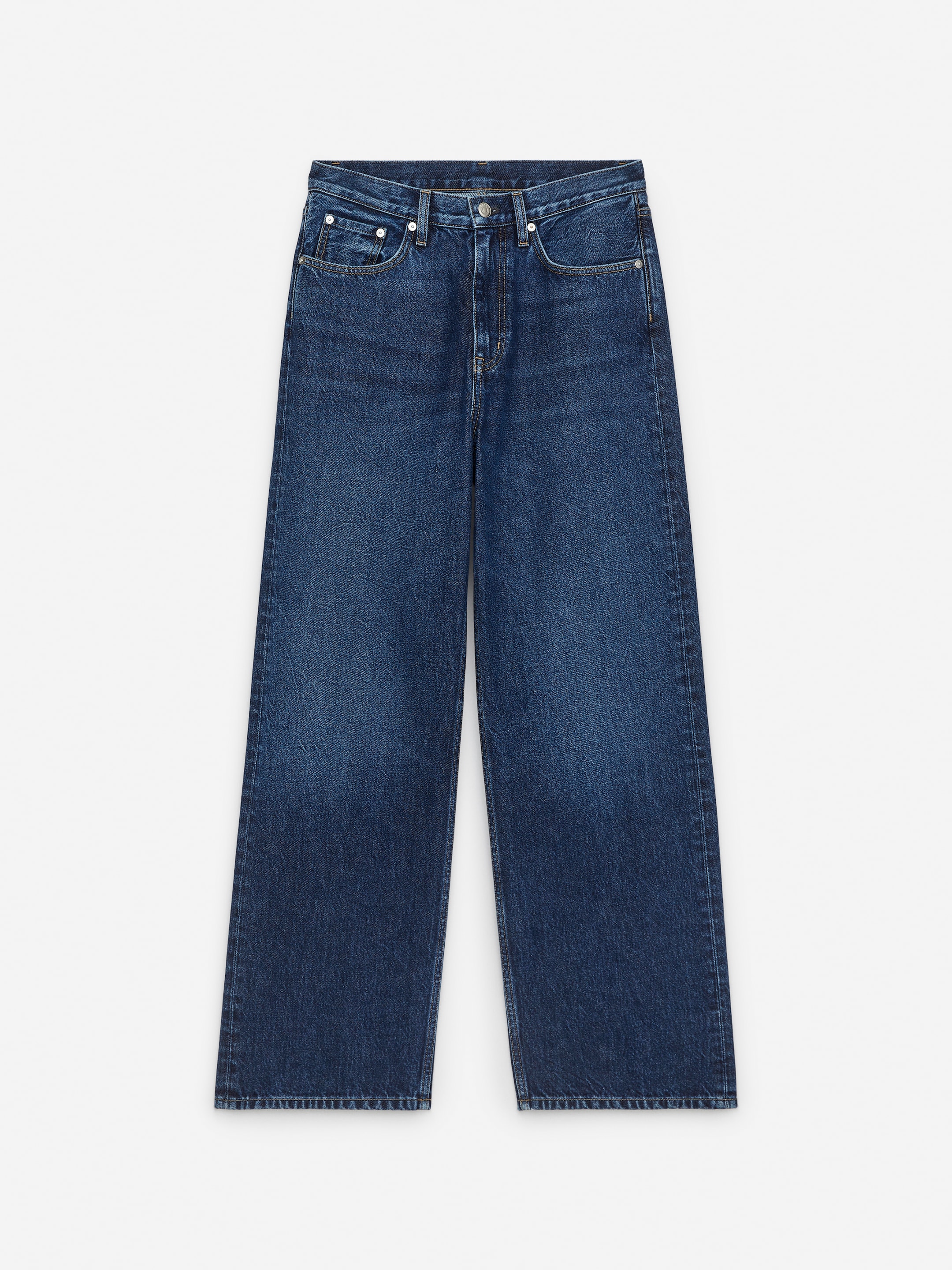 Se større billede: CORAL jeans med vide ben - Mørkeblå - DAME | H&M DK 5