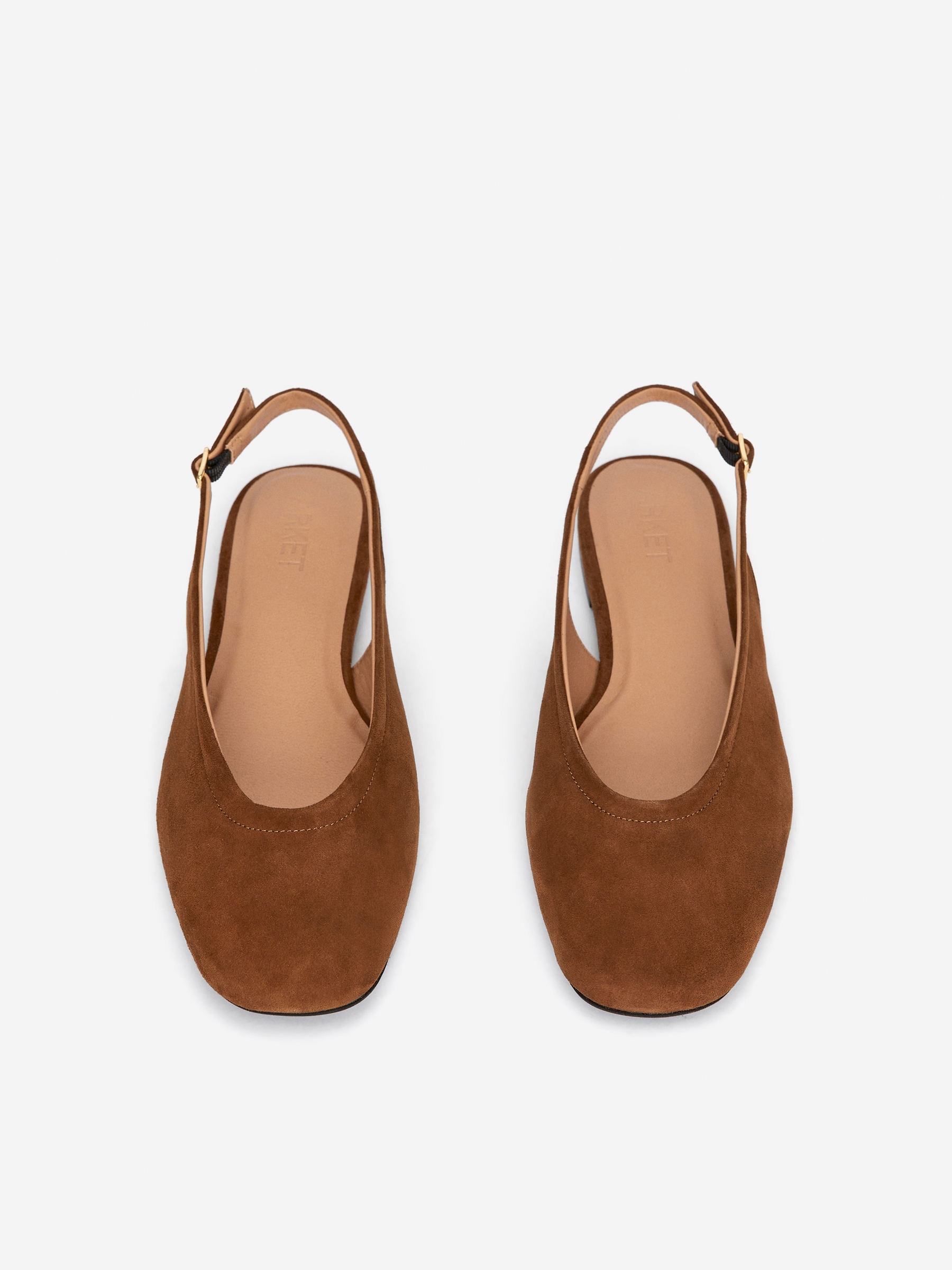 Slingback Suede Flats - Brown - women - StillMedia/DescriptiveStillLife - 4