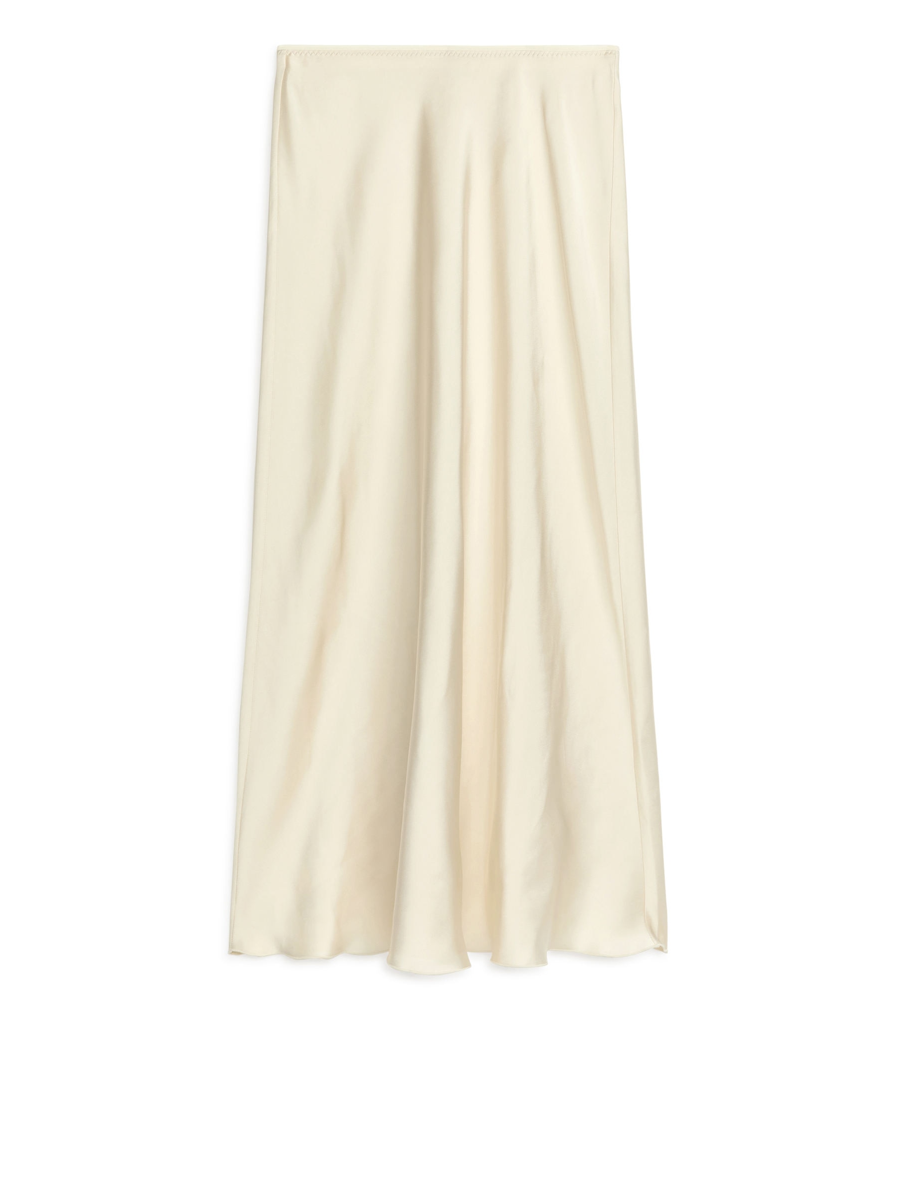 Maxirock aus Satin - Hellbeige - Regular Fit - Damen - StillMedia/DescriptiveStillLife - 1