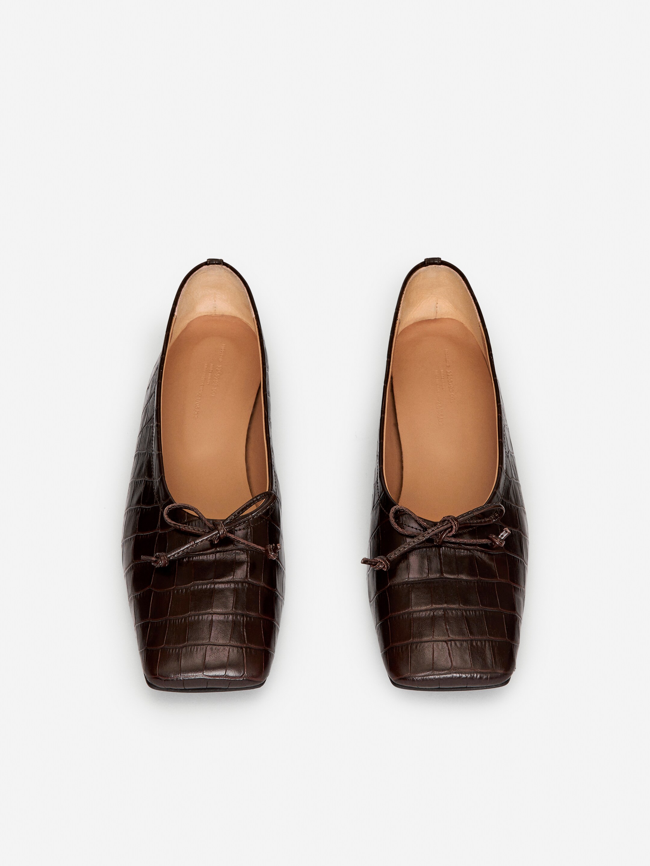 Se større billede: Ballerina i læder - Mørkebrun - DAME | H&M DK 2