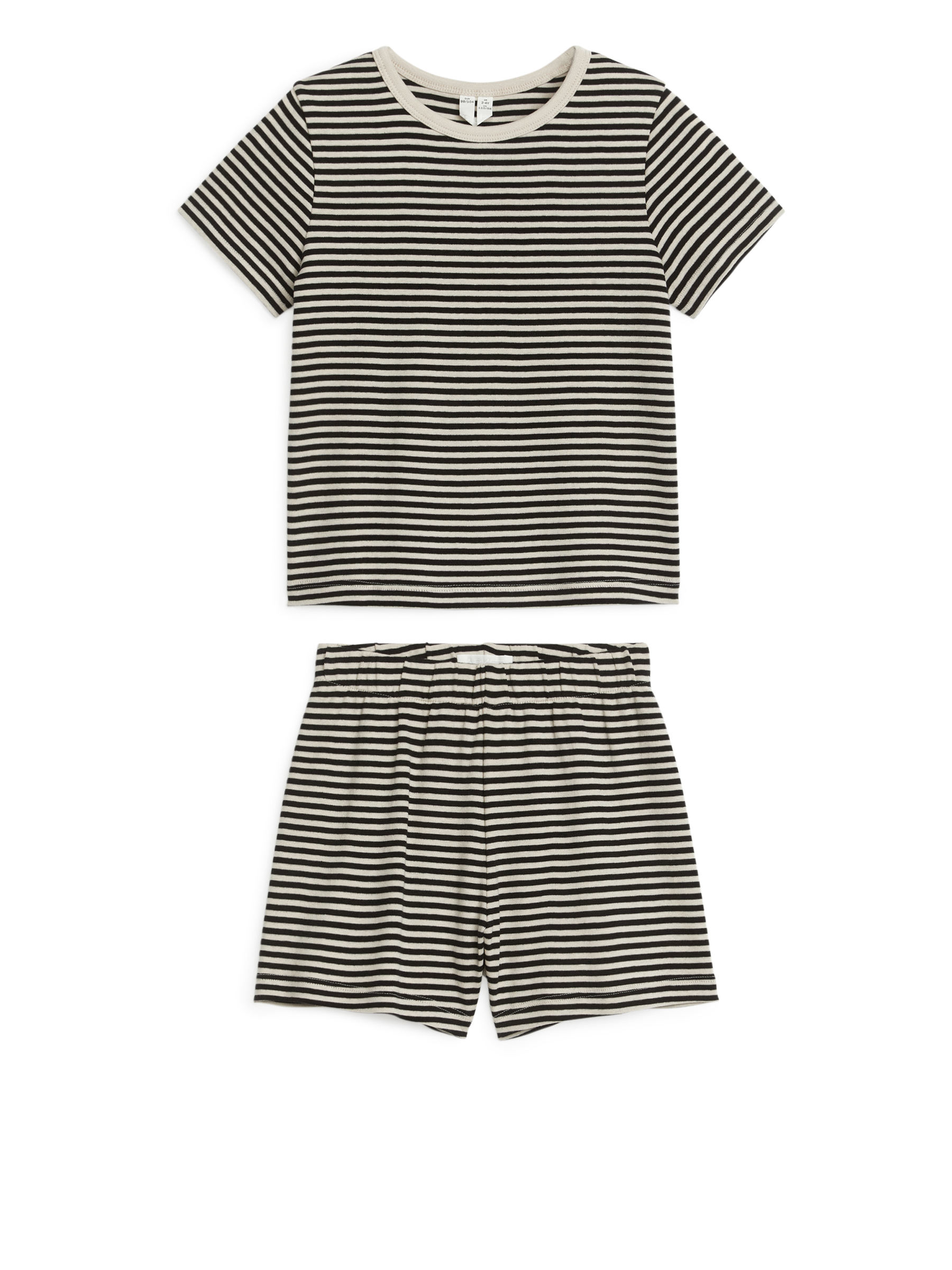 Zweiteiliger kurzer Pyjama aus Jersey - Hellbeige/Schwarz - Kinder - StillMedia/DescriptiveStillLife - 1