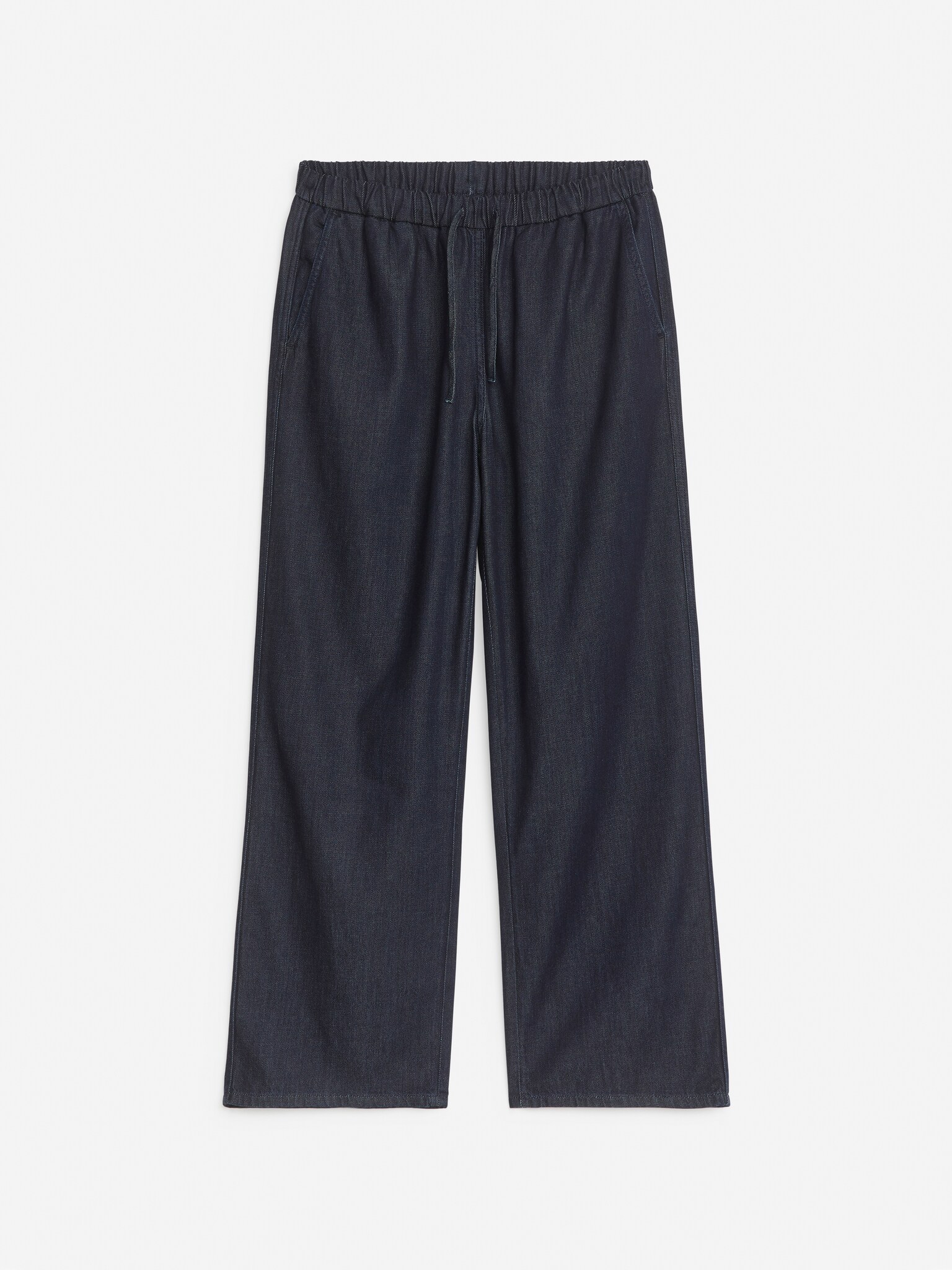 Byxa i rå denim - Mörkblå