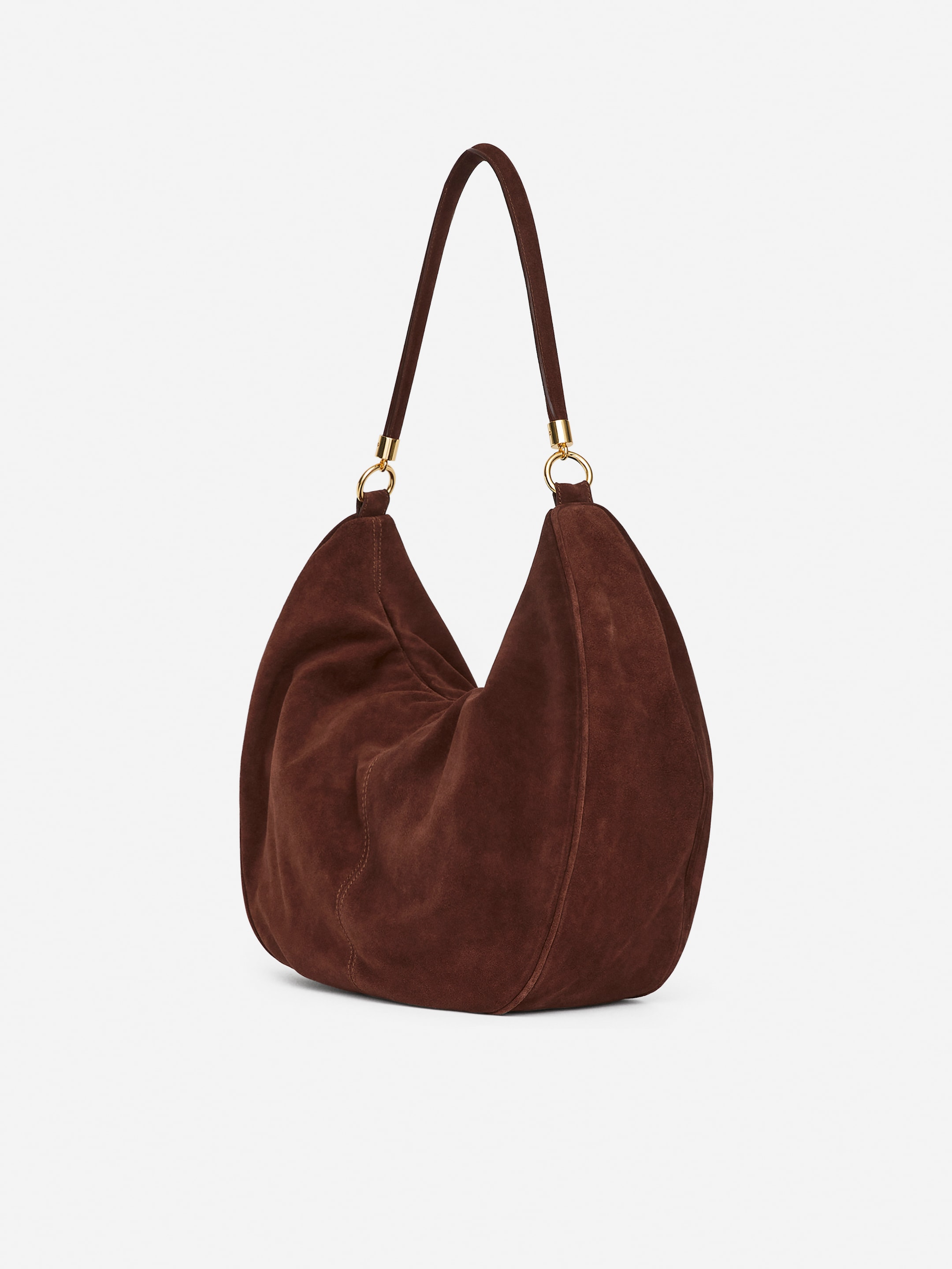 Split Suede Shoulder Bag - Brown - women - StillMedia/DescriptiveStillLife - 2