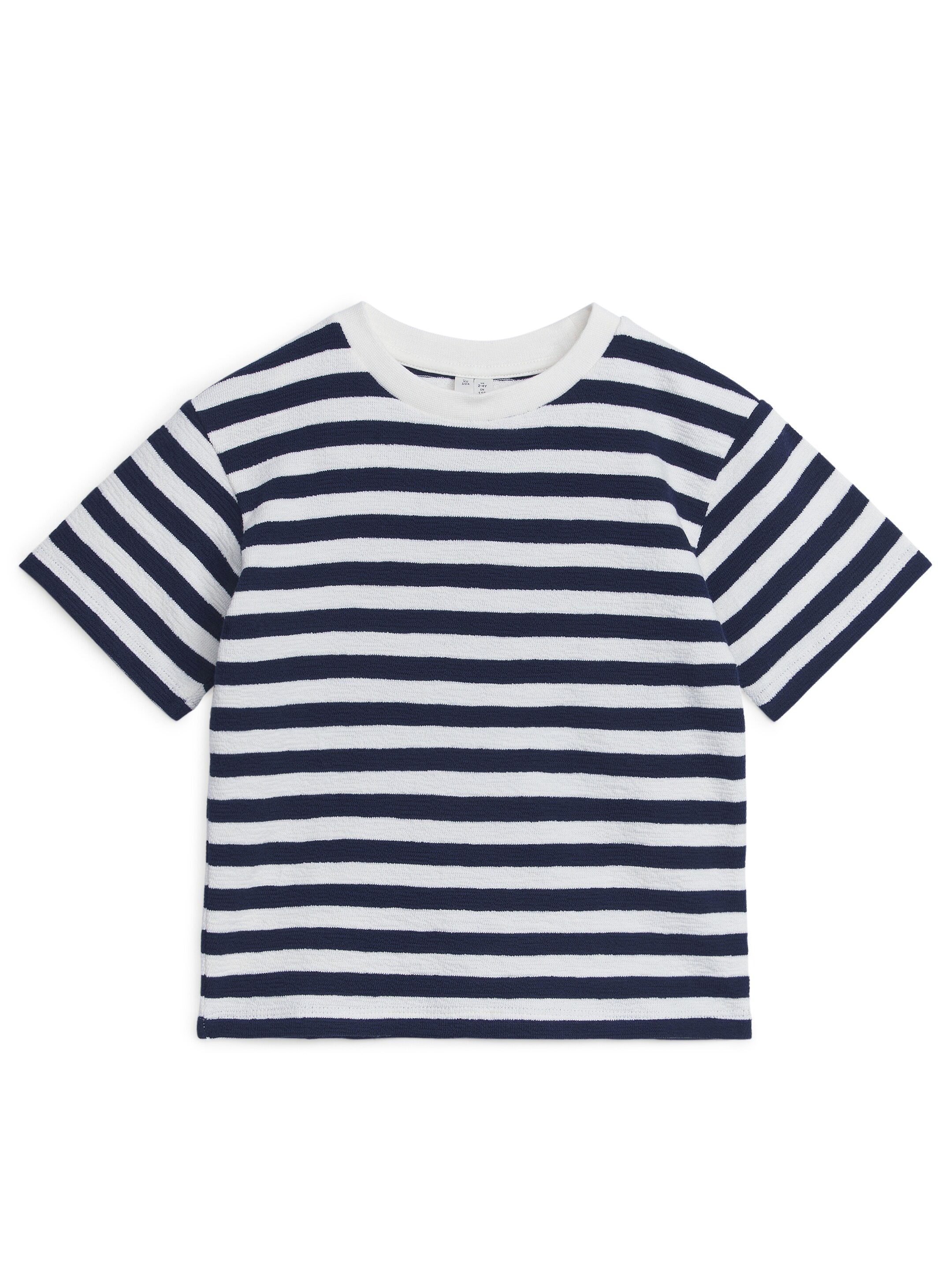 Textured T-Shirt - Blue/Stripes - Regular fit - Children - StillMedia/DescriptiveStillLife - 1