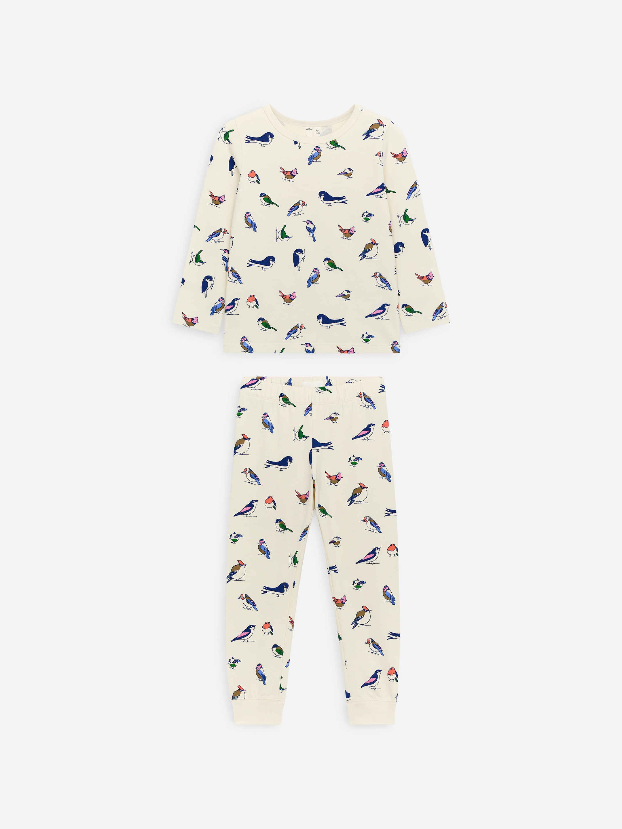 Visa större bild: Trikåpyjamas - Offwhite - BARN | H&M FI 1