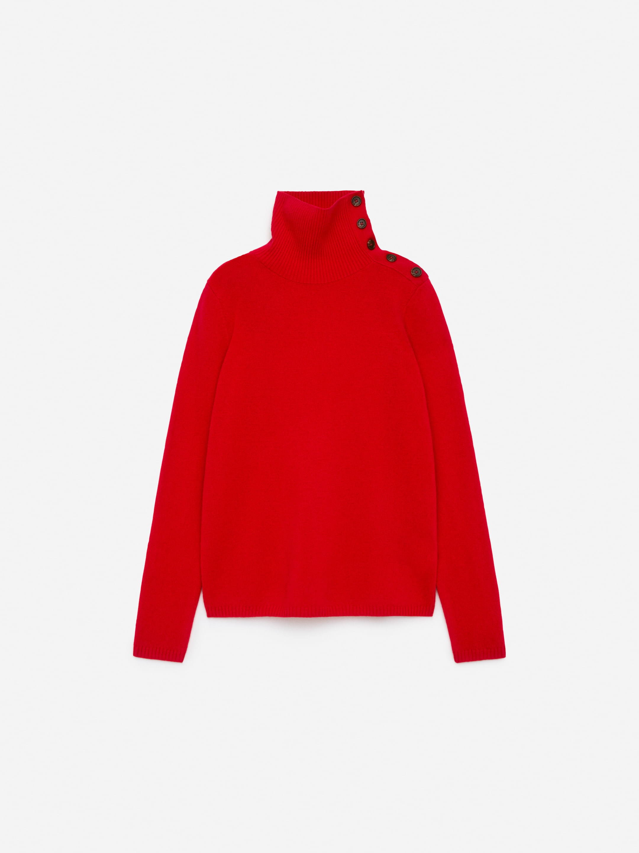Weicher Rollkragenpullover aus Merinowolle - Rot - Slim Fit - Women - StillMedia/DescriptiveStillLife - 1