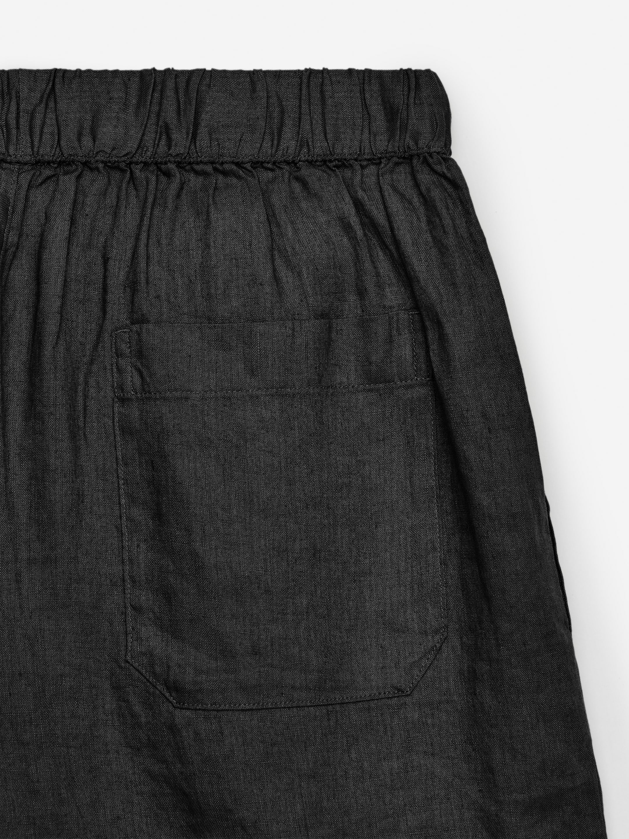 Pantalones cortos de lino - Negro - Corte estándar - Men - StillMedia/DescriptiveDetail - 1