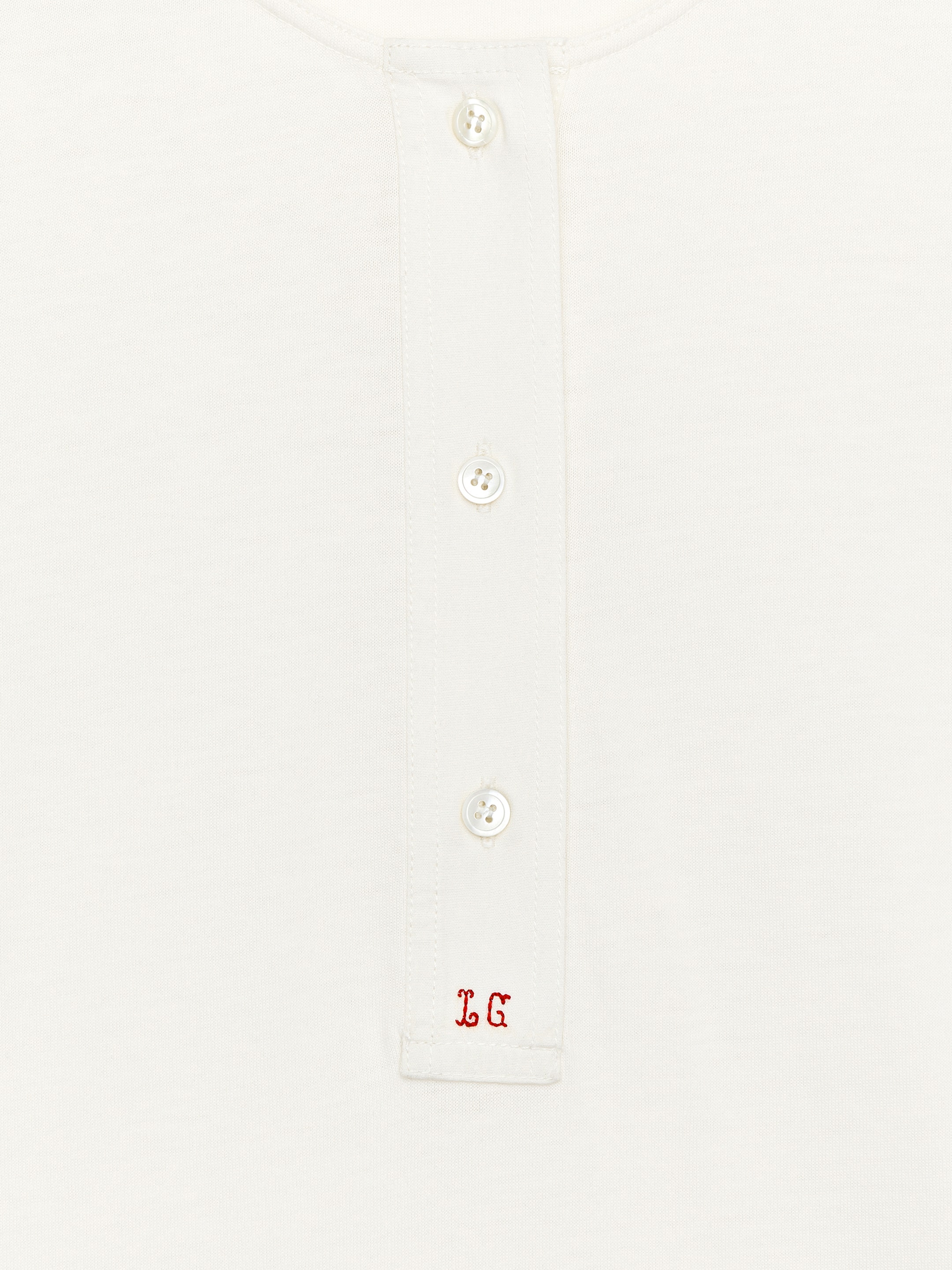 ARKET and Laila Gohar Monogram Henley - Off-White - Regular fit - Women - StillMedia/DescriptiveDetail - 2