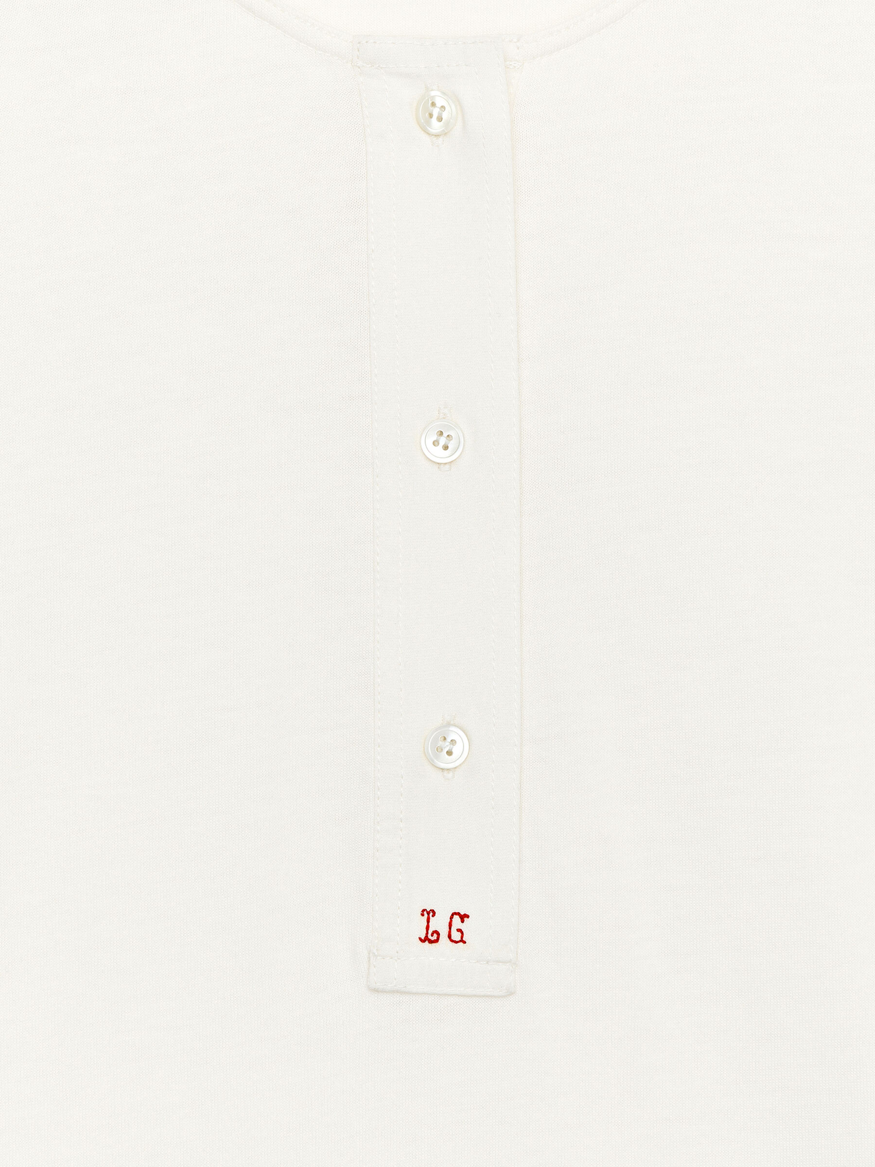 ARKET and Laila Gohar Monogram Henley - Off-White - Regular fit - Women - StillMedia/DescriptiveDetail - 2