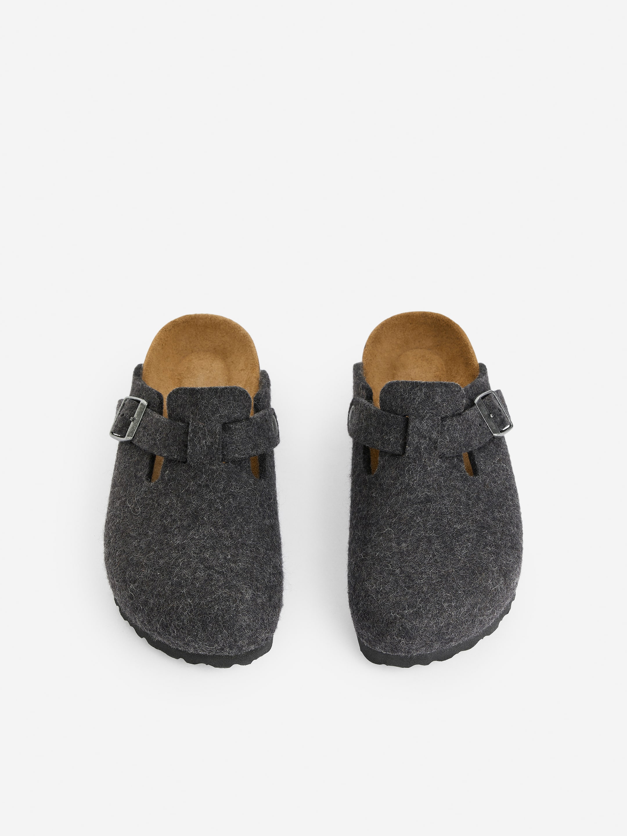 Birkenstock Boston Wool Clogs - Grey - Women - StillMedia/DescriptiveStillLife - 1