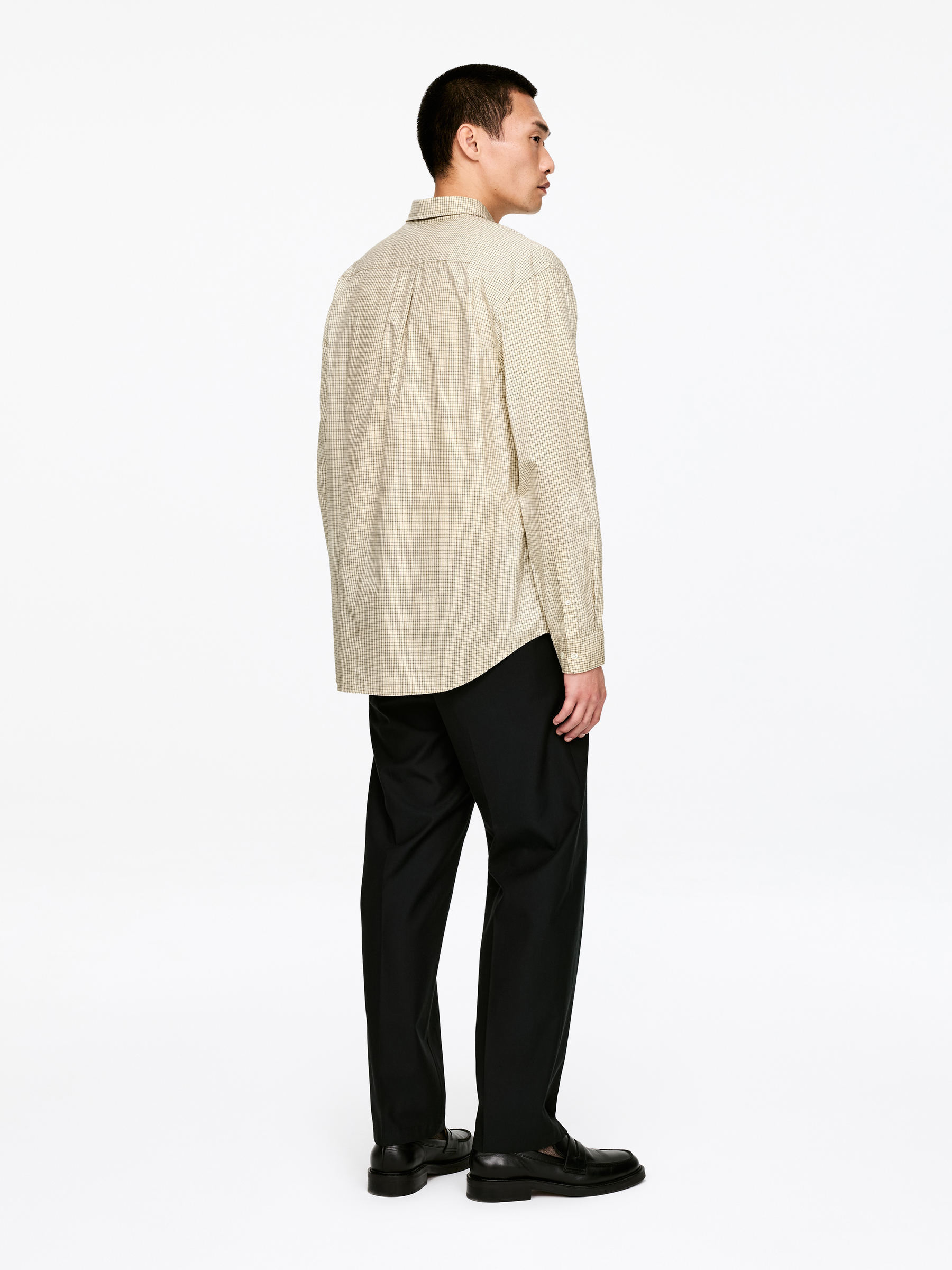 Lockeres Pinpoint-Hemd - Gelb - Relaxed Fit - Herren - StillMedia/Lookbook - 5