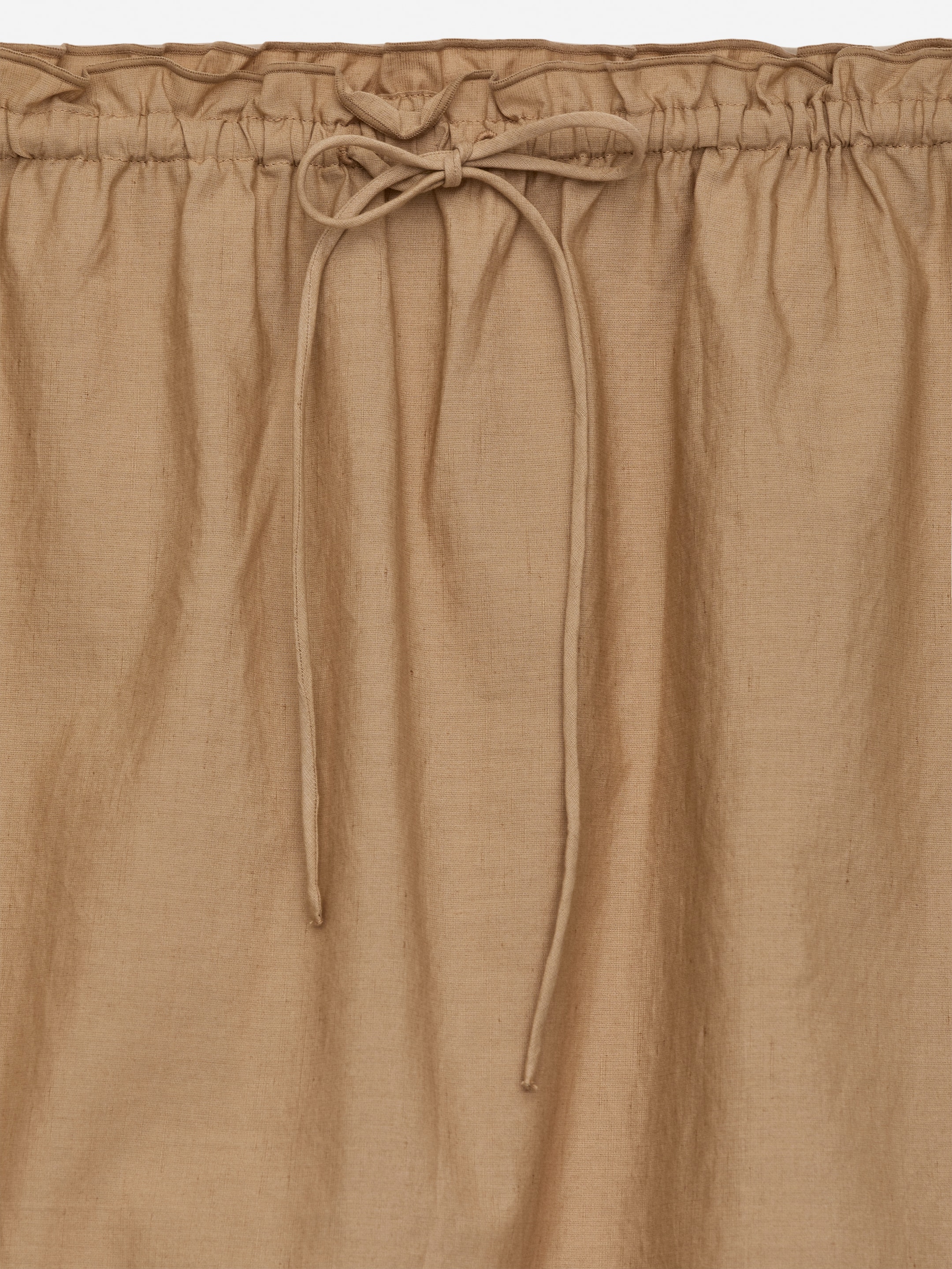 Jupe à volants en lin et coton - Beige - Regular fit - Femme - StillMedia/DescriptiveDetail - 2