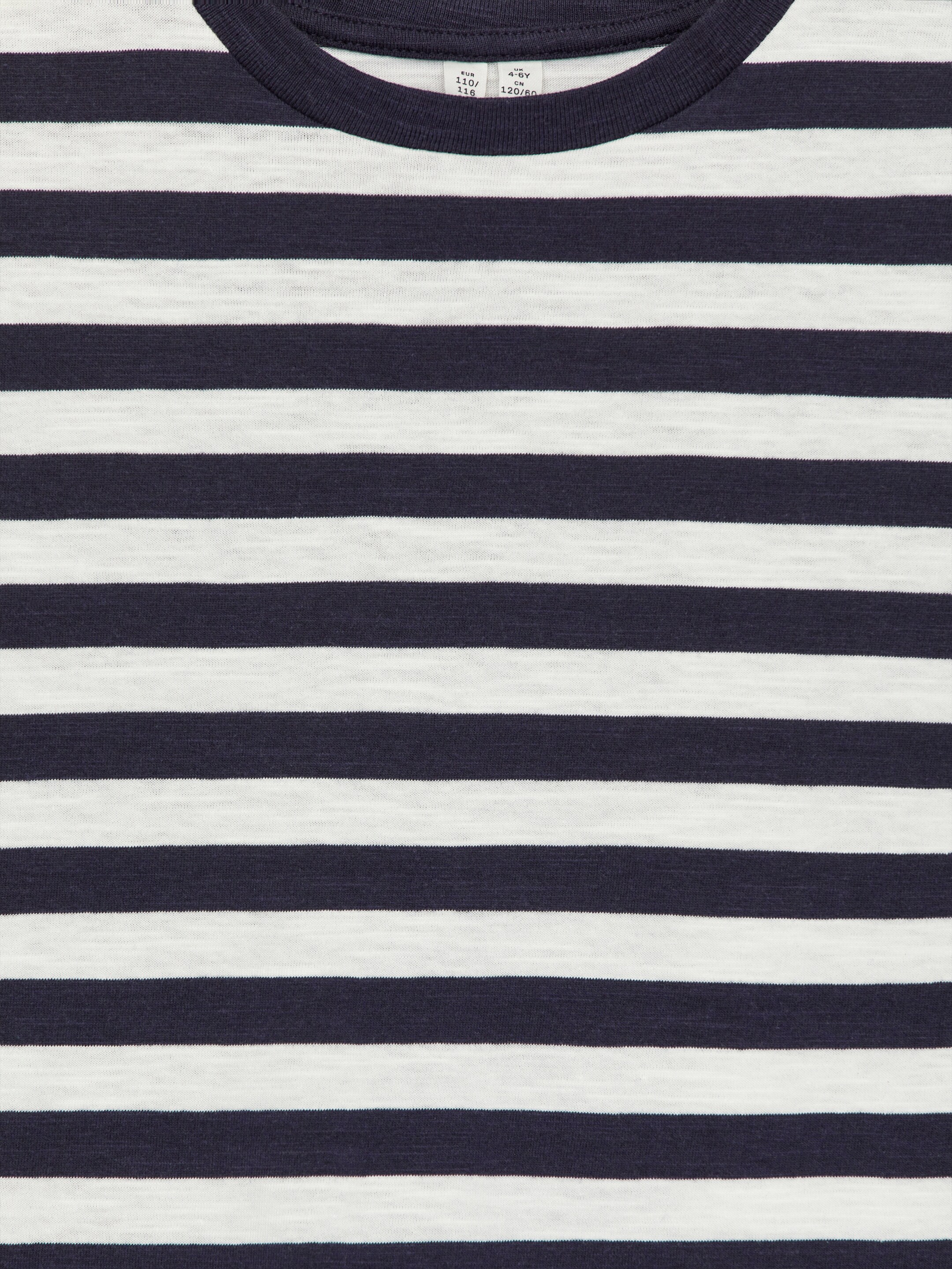 Agrandir l'image: T-shirt en maille de tissu flammé - Bleu foncé/Blanc cassé - ENFANT | H&M FR 3