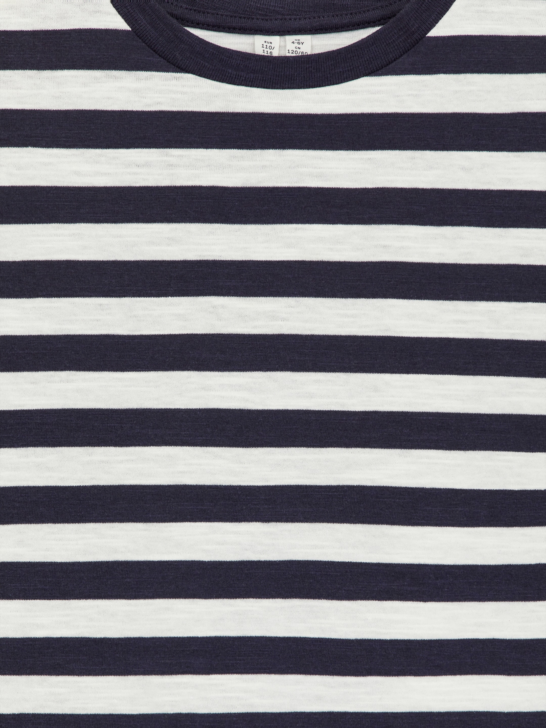 T-Shirt aus Flammengarn - Dunkelblau/Cremeweiß - Oversize - Children - StillMedia/DescriptiveDetail - 2