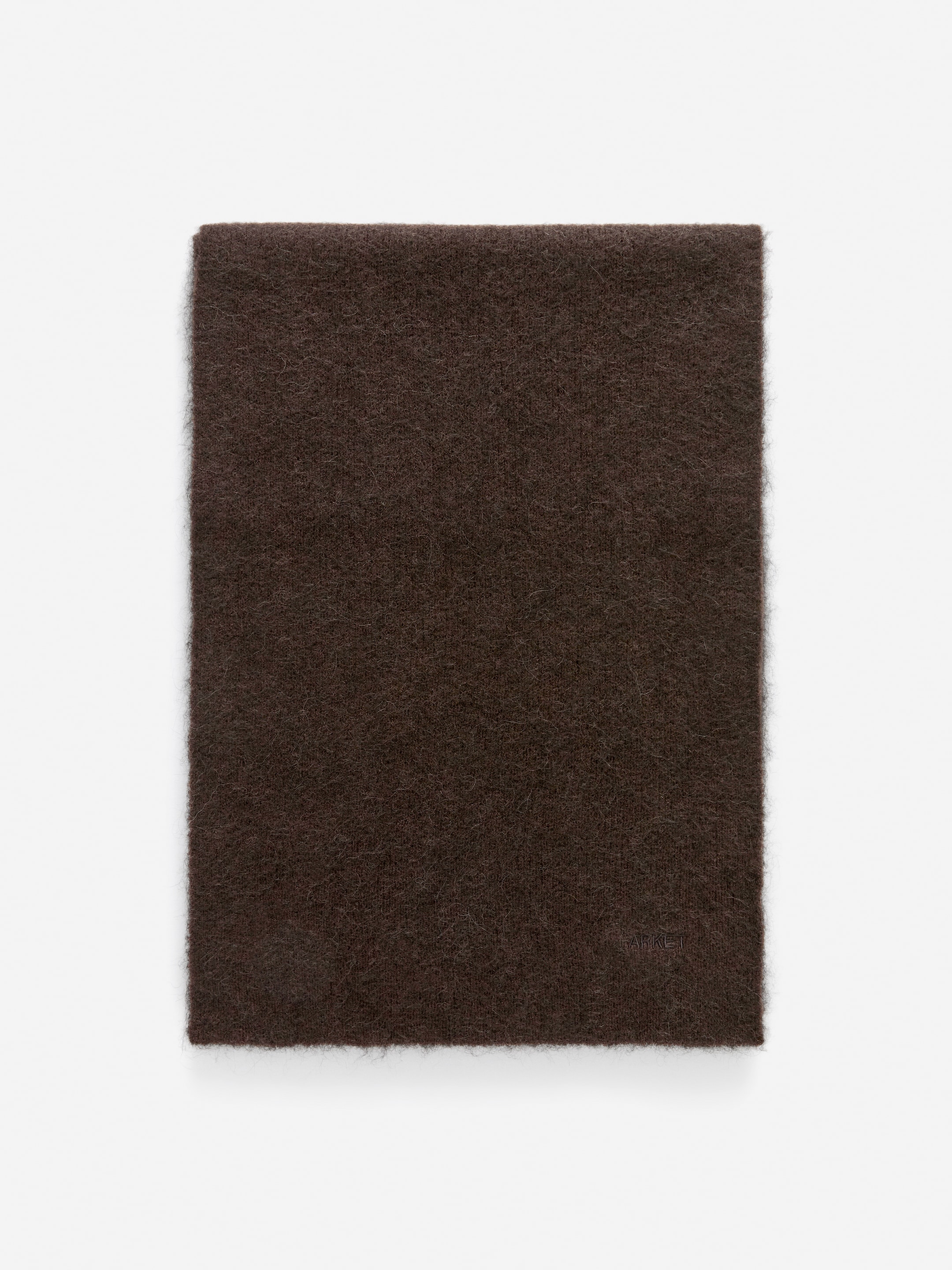 Scarf i alpacka- och ullblandning-#3F3838-17049
