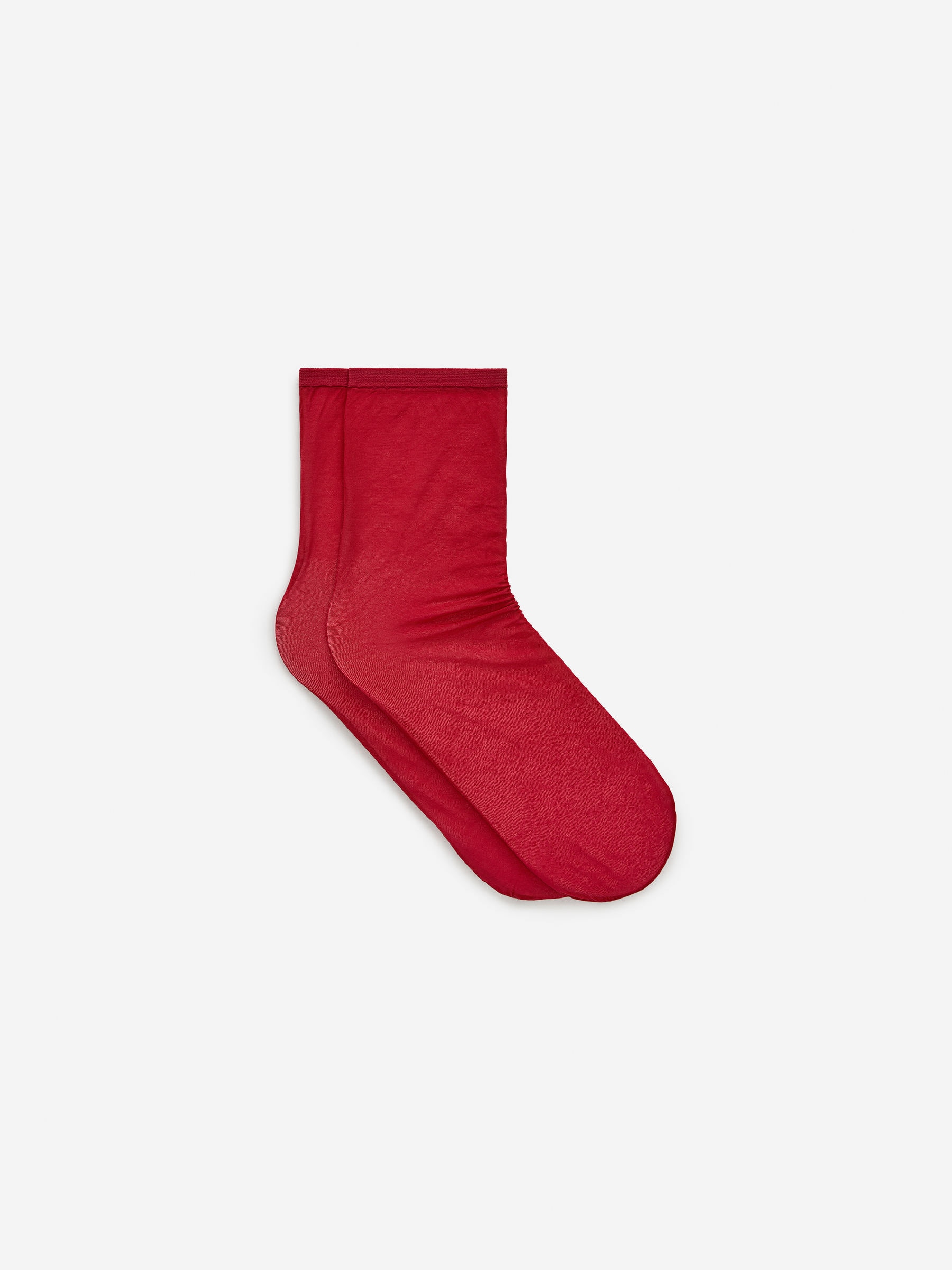 Sheer Socks - Red - Slim fit - Women - StillMedia/DescriptiveStillLife - 3