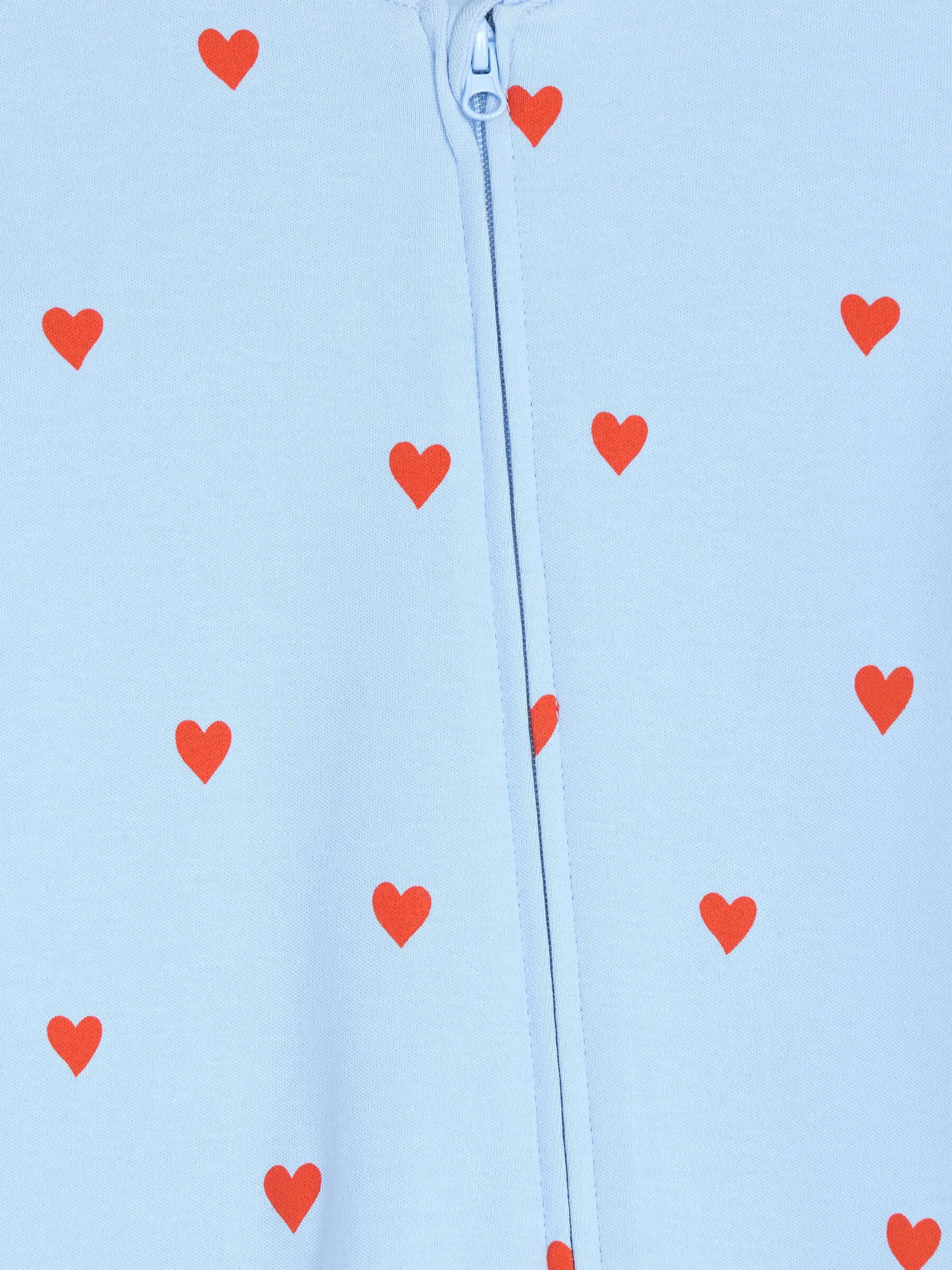 Schlafstrampler - Blau/Herzen in Rot - Regular Fit - Kinder - StillMedia/DescriptiveDetail - 1