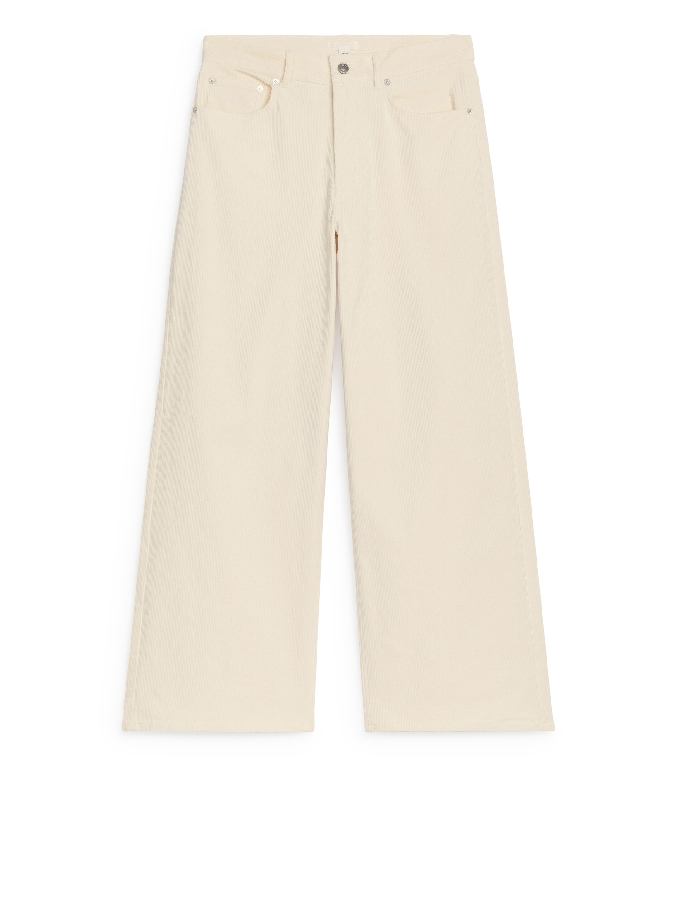 View larger image: CLOUD Loose Wide Corduroy Jeans - White - Ladies | H&M GB 1