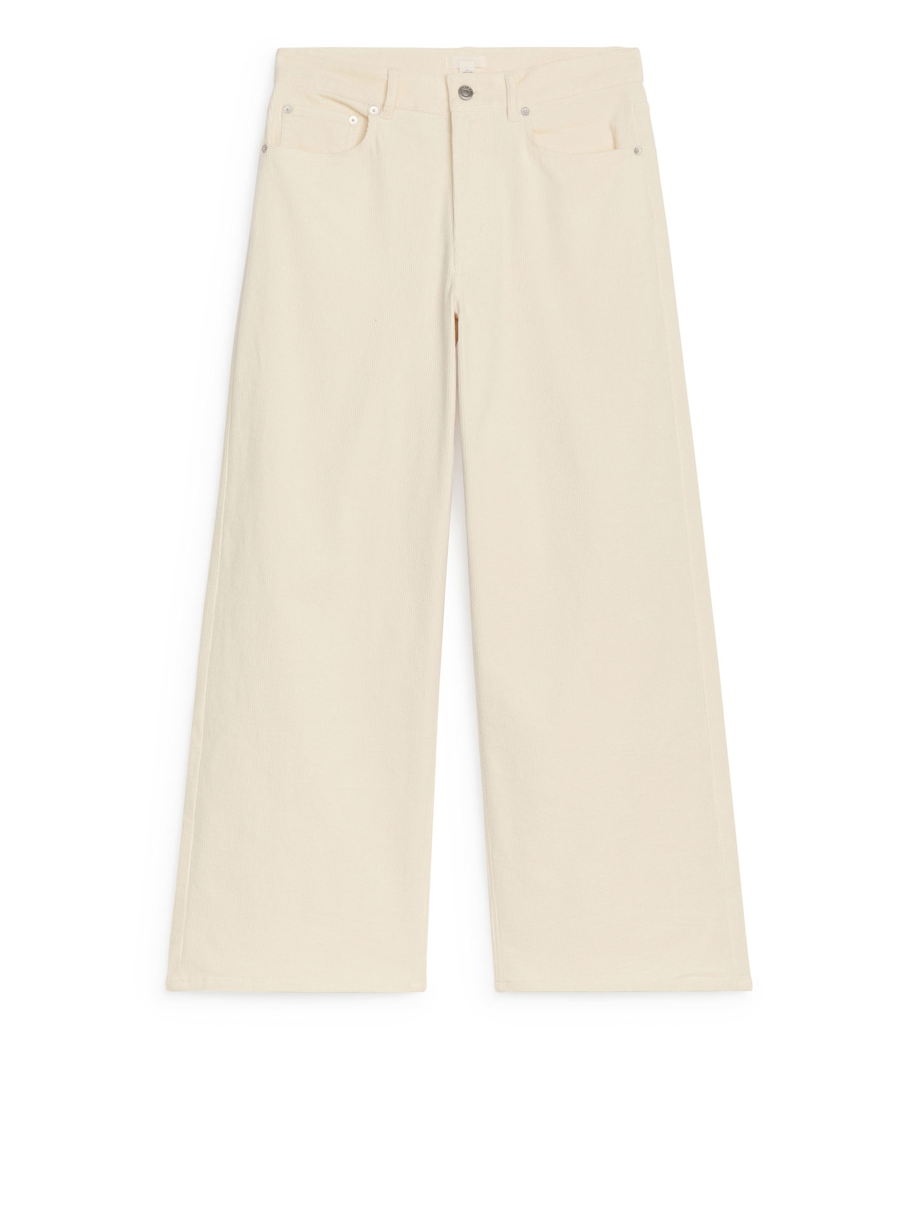 CLOUD Loose Wide Corduroy Jeans - White - Loose fit - Women - StillMedia/DescriptiveStillLife - 1