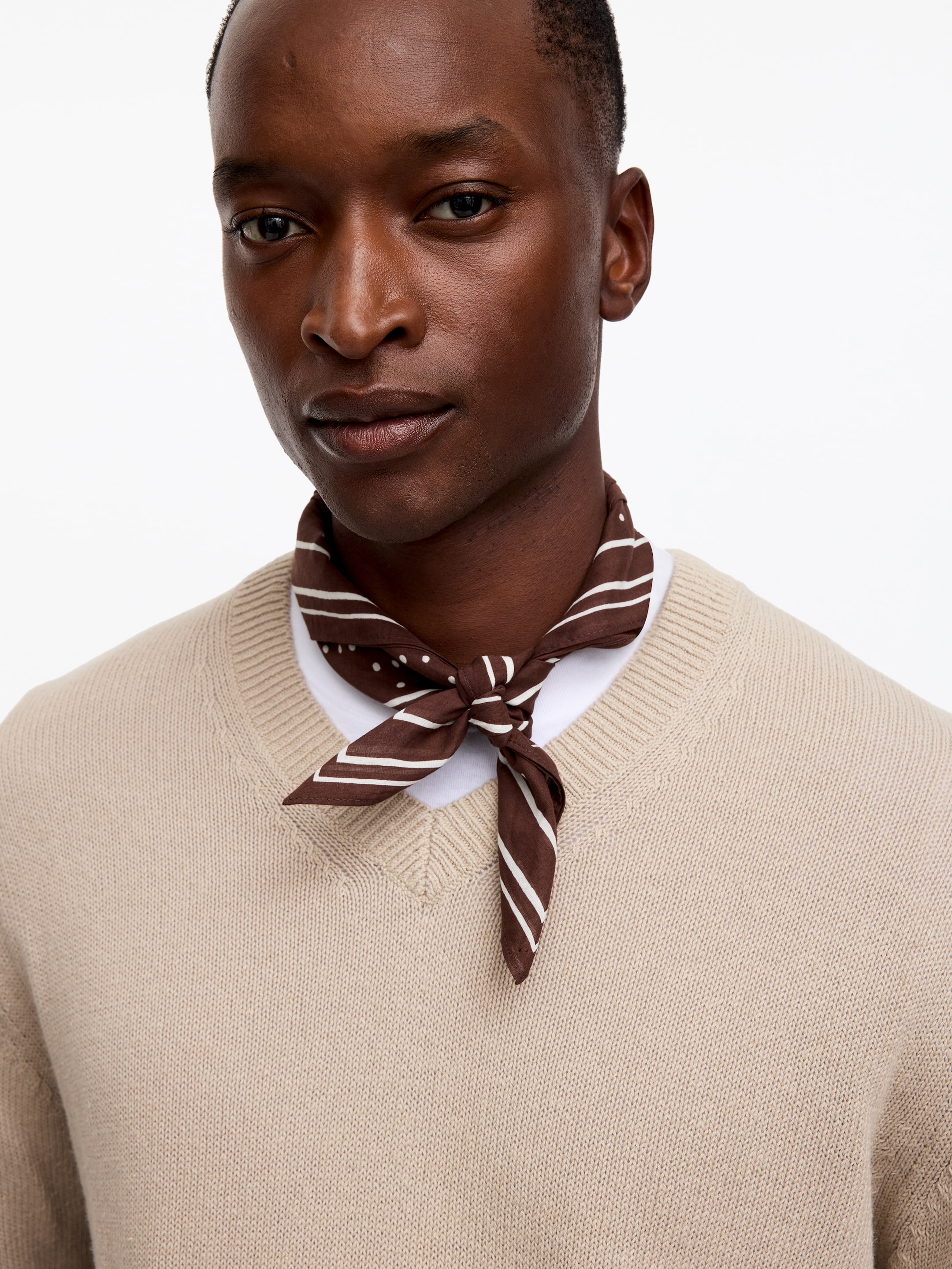 Bandana in cotone - Marrone scuro - Men - StillMedia/Lookbook - 4