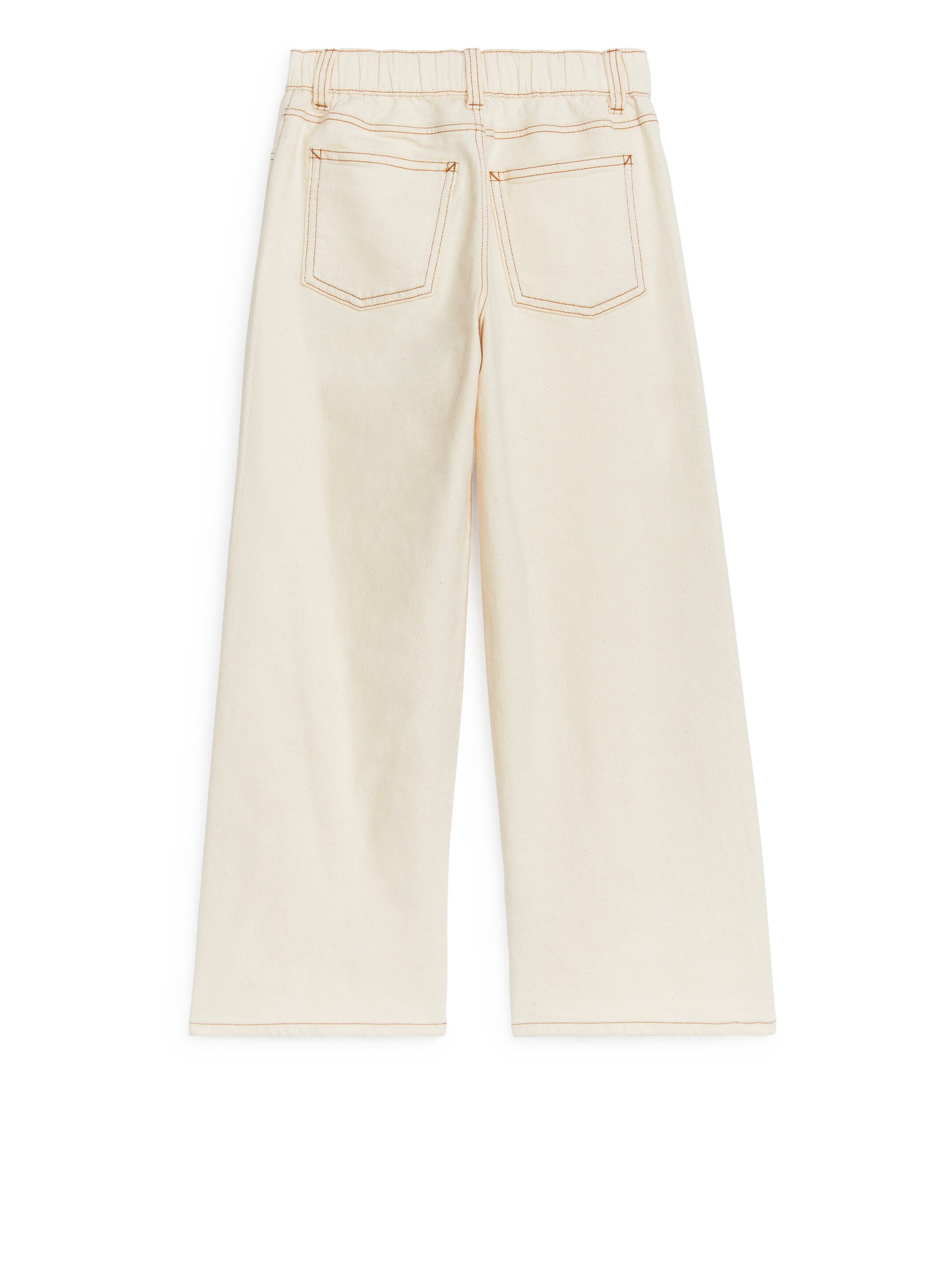 Wide Denim Trousers - Ecru - Relaxed fit - children - StillMedia/DescriptiveStillLife - 1