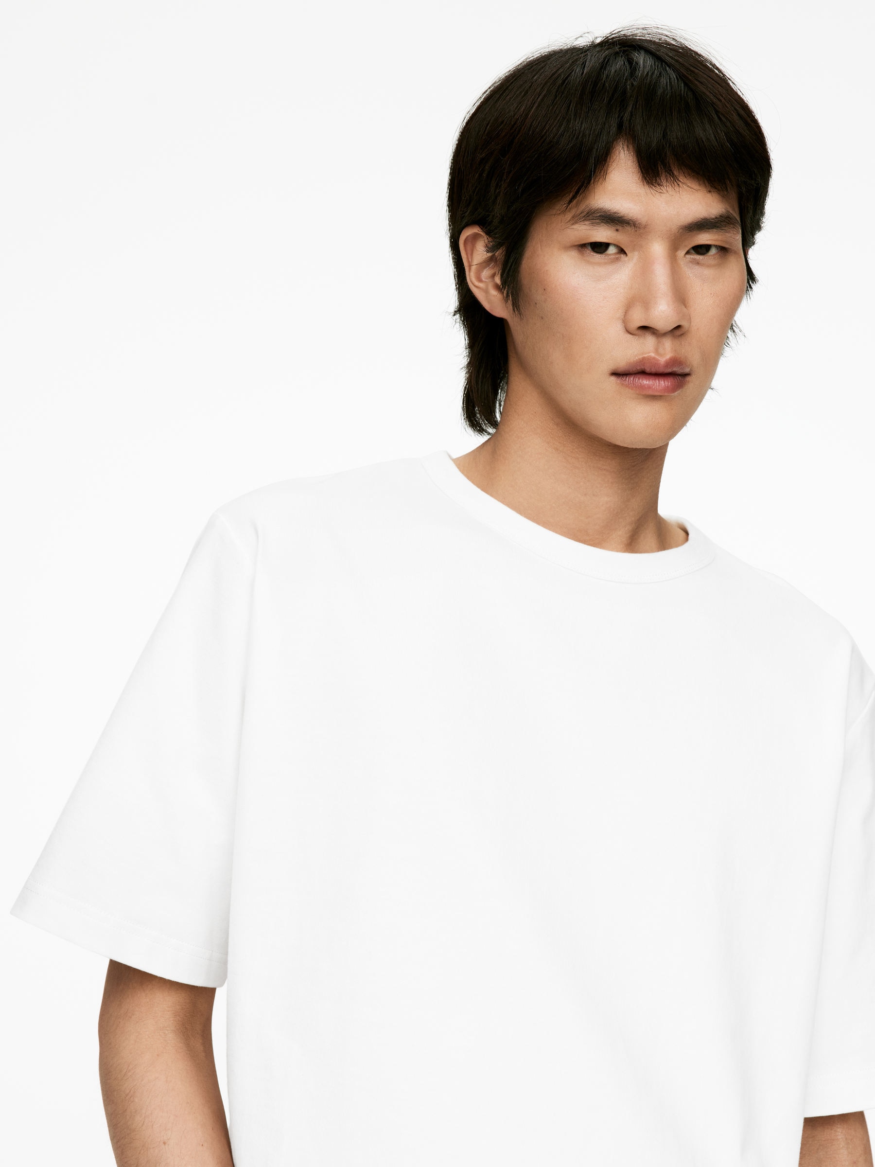 270 GSM Oversized T-Shirt - White - Relaxed fit - Men - StillMedia/Lookbook - 14