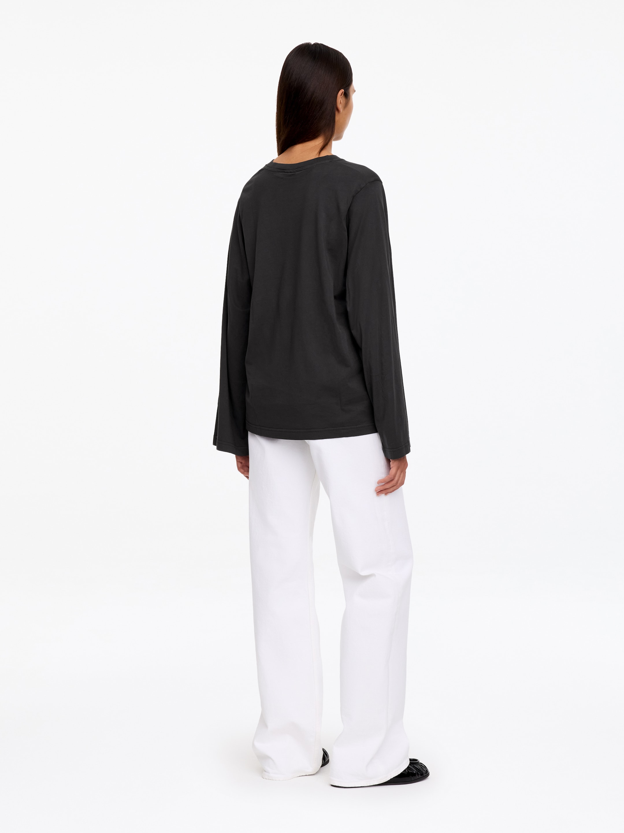 T-shirt a maniche lunghe - Nero - Loose fit - women - StillMedia/Lookbook - 5