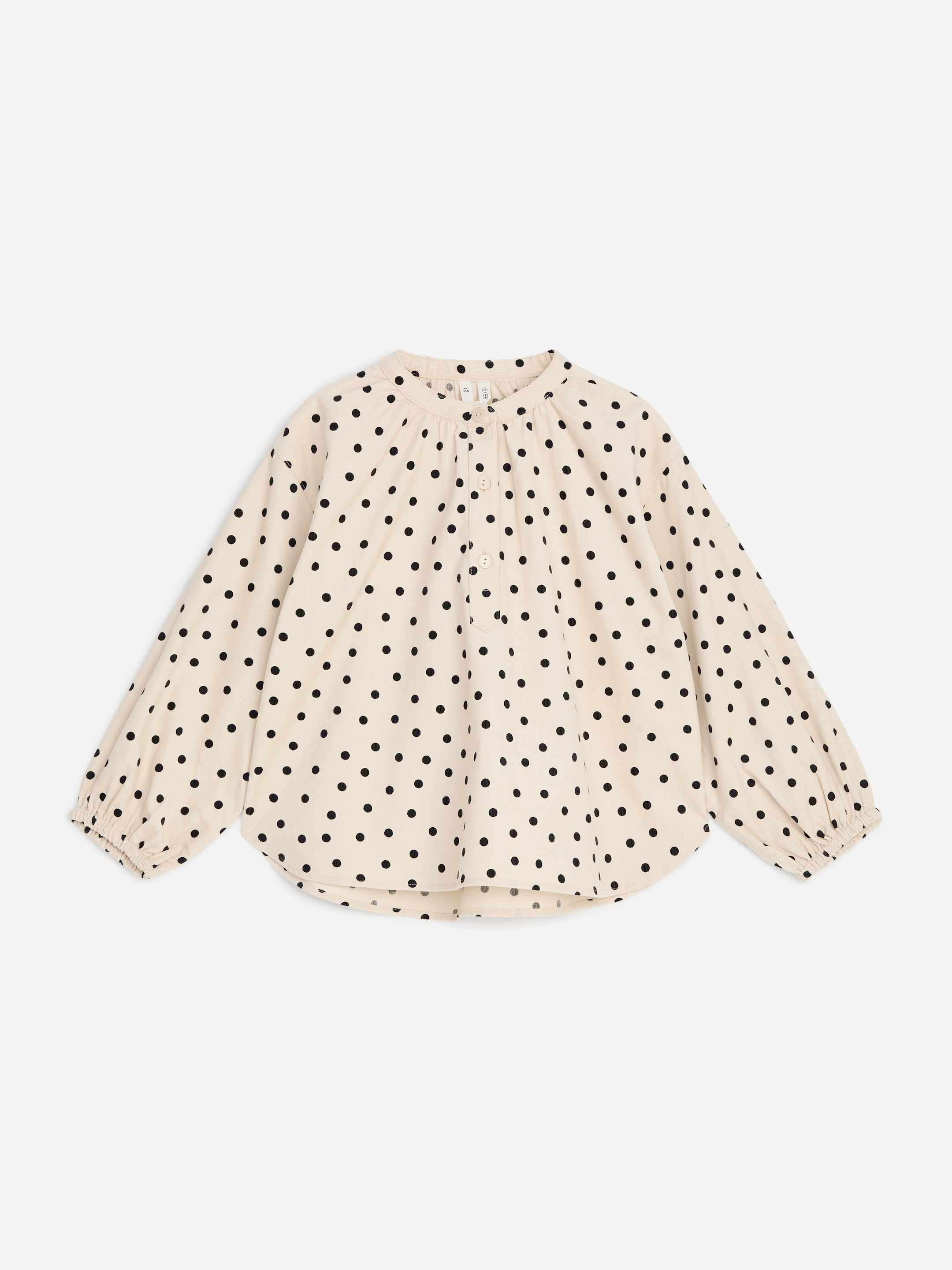 Corduroy Blouse-Beige-20112