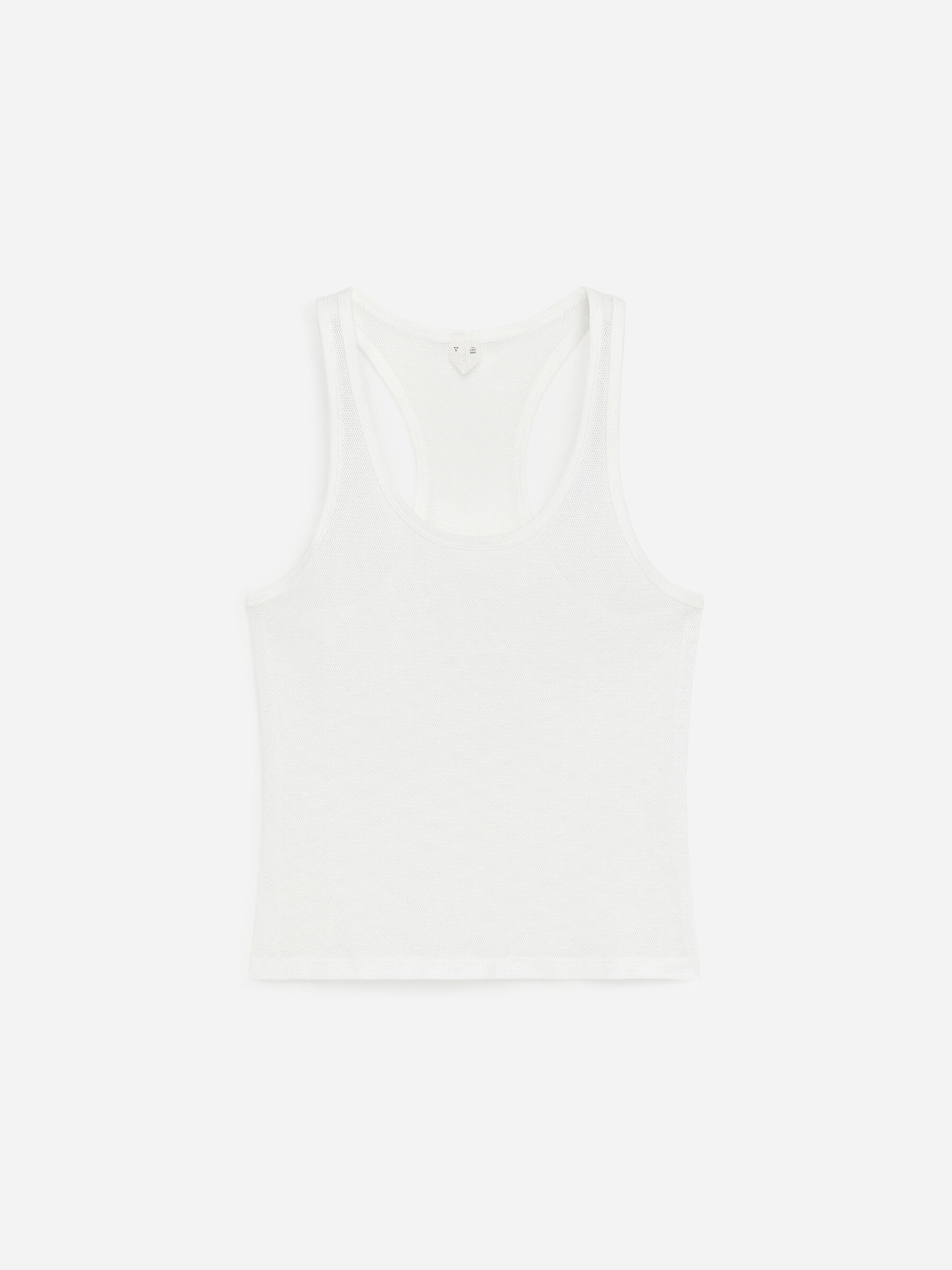 Mesh tank top-#FFFFFF-18837