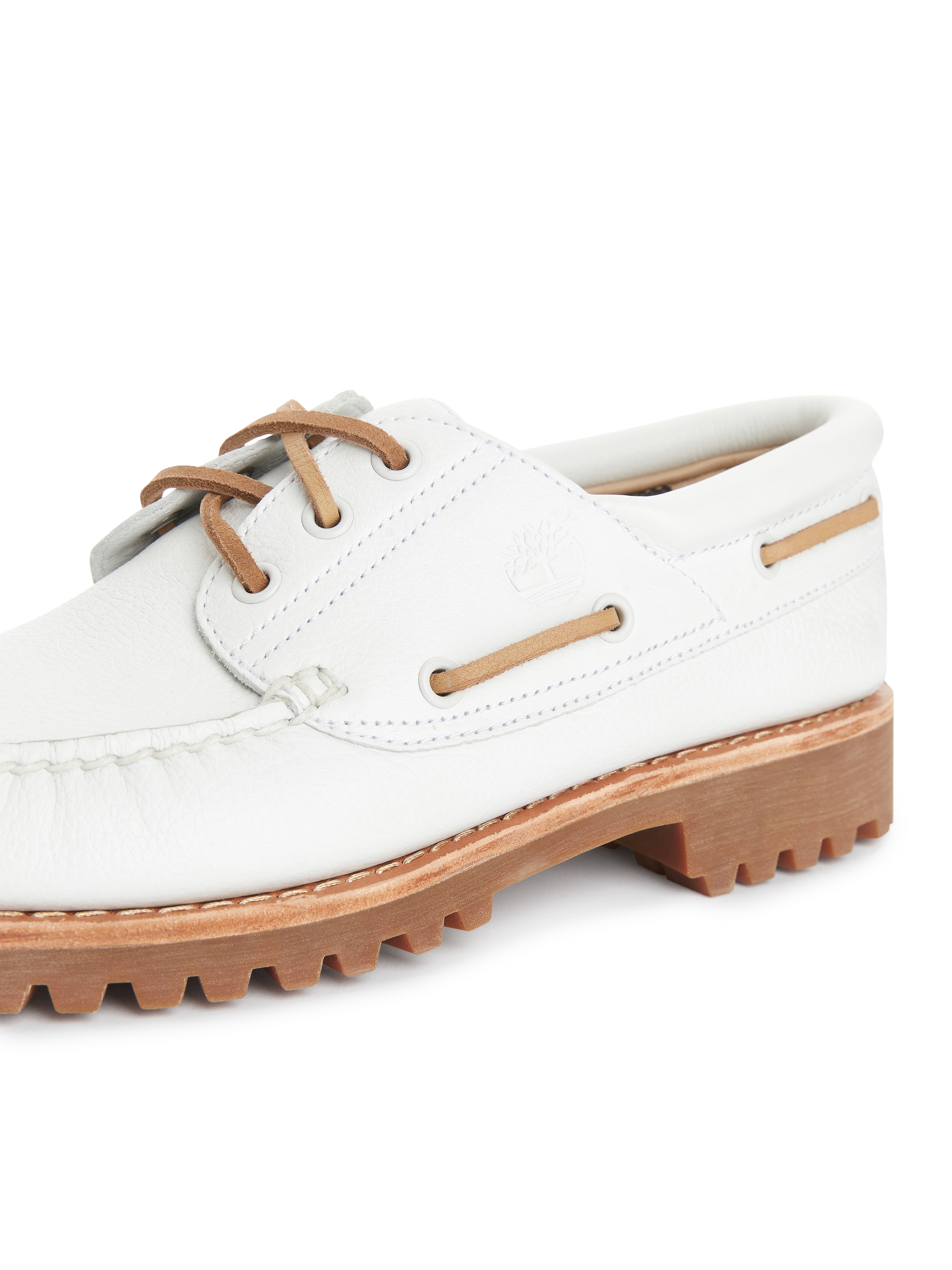 Timberland 3-Eye Lug Handsewn Boat Shoe – White – ARKET NL