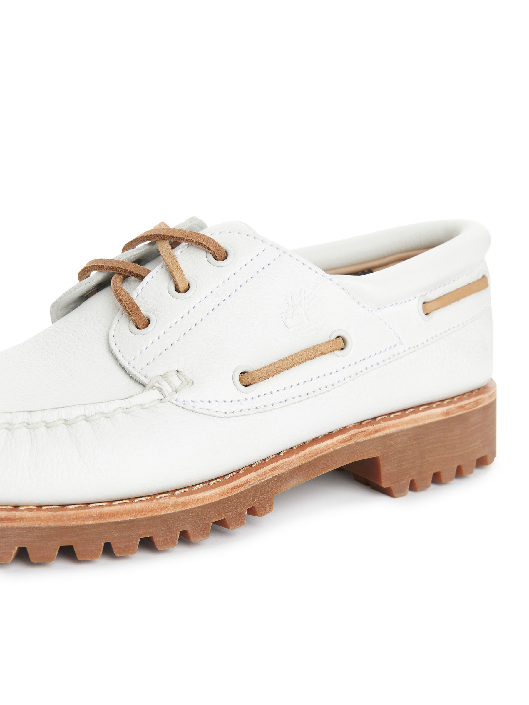 Timberland 3-Eye Lug Handsewn Boat Shoe - White - Men - StillMedia/DescriptiveDetail - 6