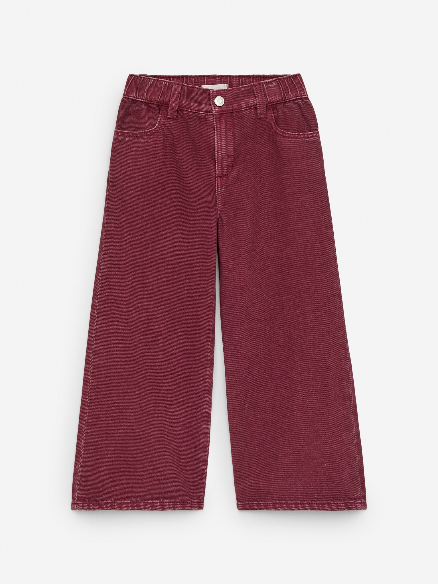 Pantaloni in denim wide - Rosso scuro/Lilla/Giallo/Blu/Nero/Blu/Viola