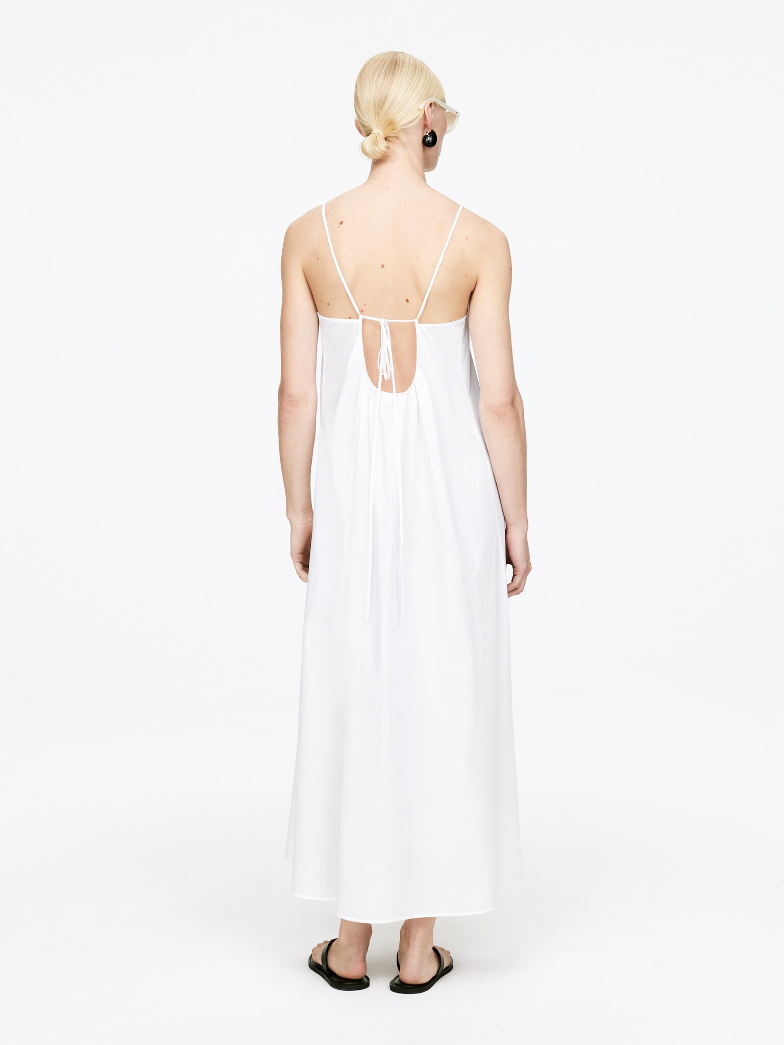 Robe à nouer dans le dos - Blanc - 5