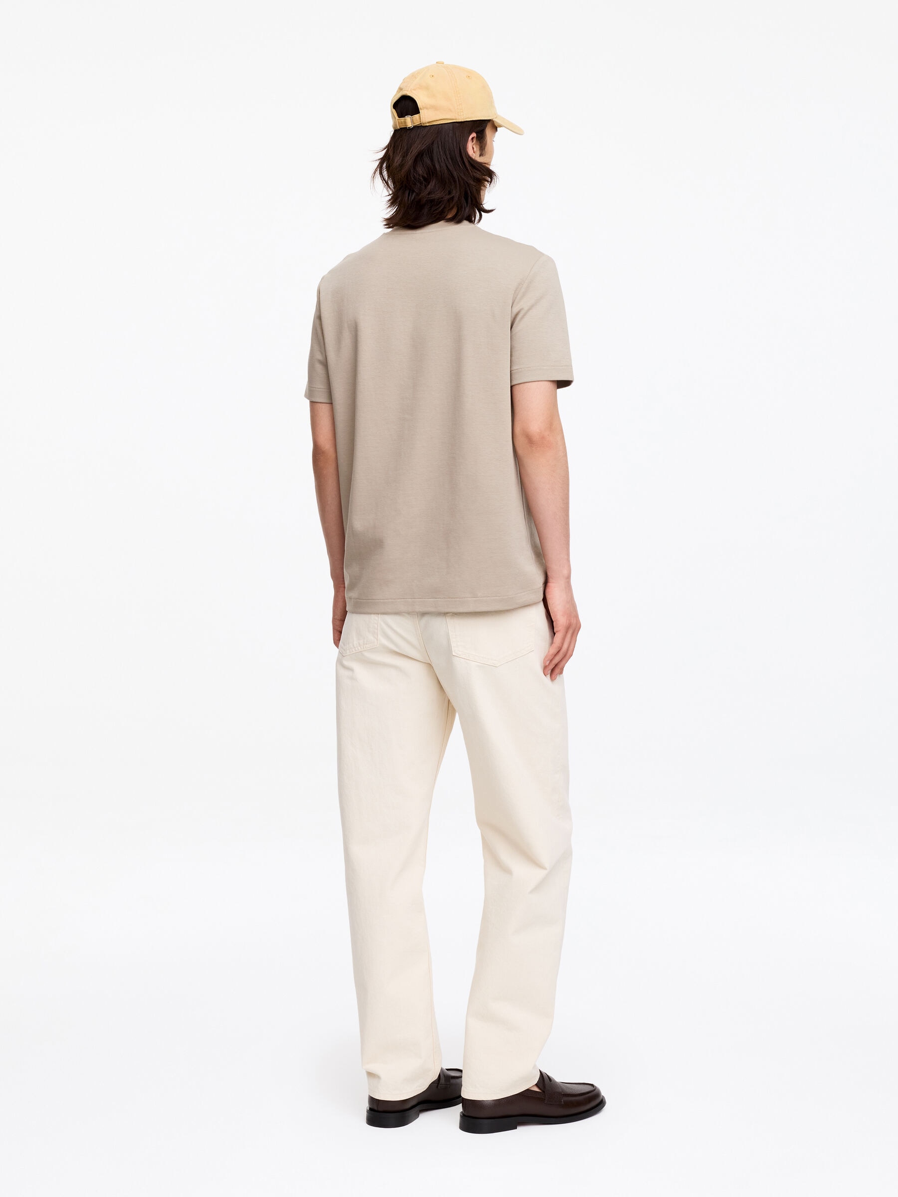 T-shirt classique en interlock - Taupe - Regular fit - Homme - StillMedia/Lookbook - 5