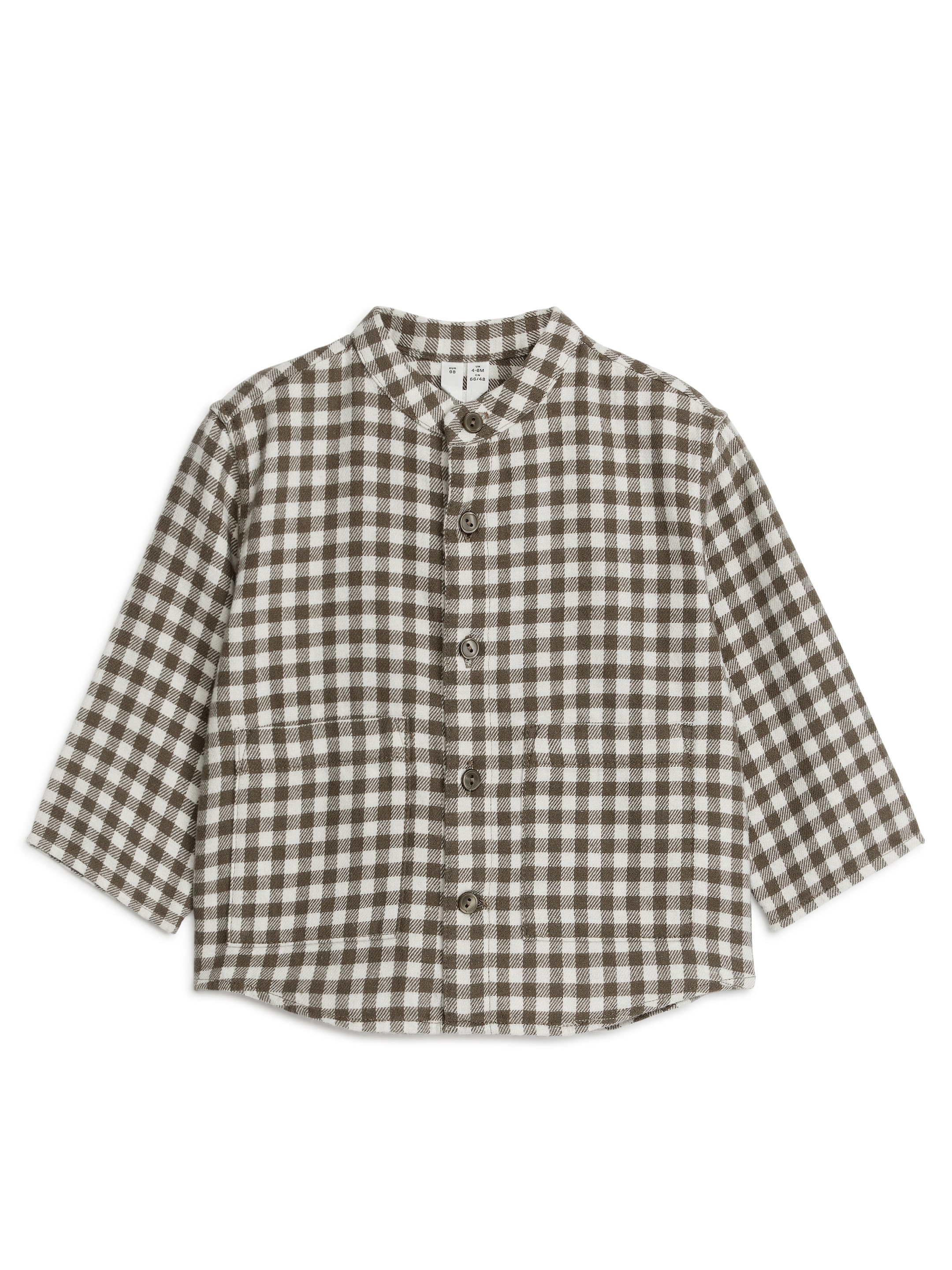 Flanellskjorta - Brun/off-white - Regular fit - Children - StillMedia/DescriptiveStillLife - 1