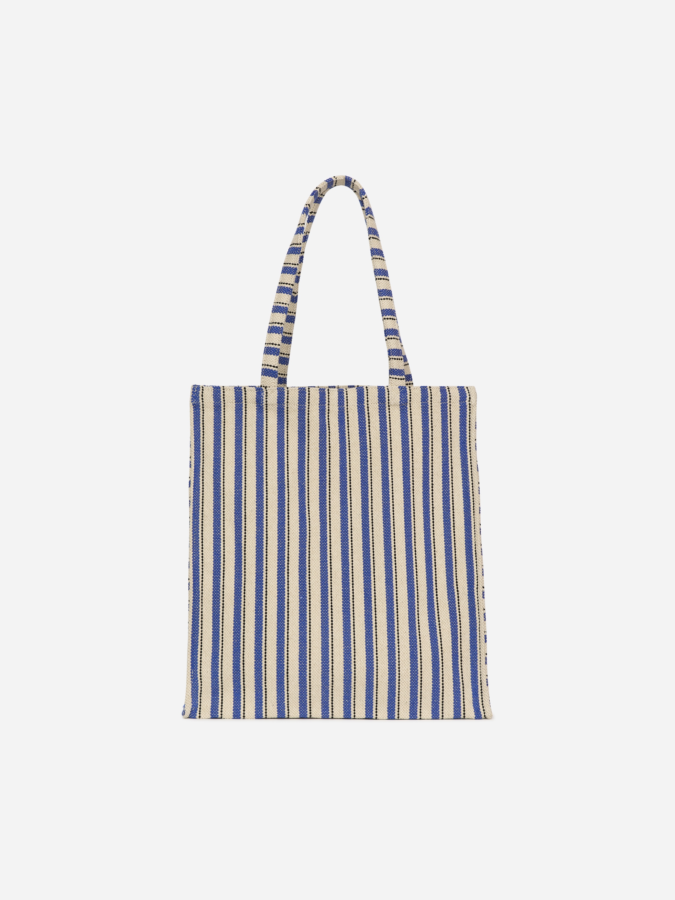 Plátenná taška - Modrá/Biela/Čierna/Off White