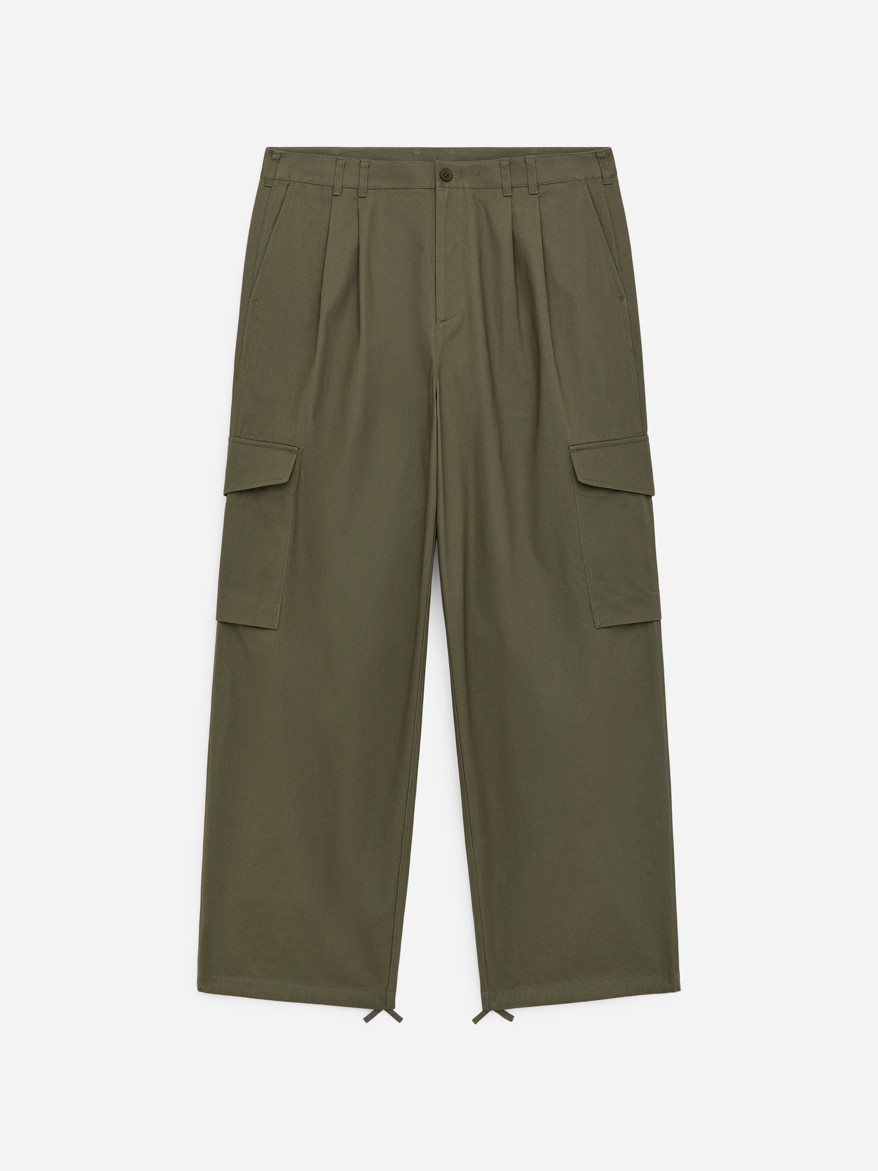 Loose-Fit Cargo Trousers - Khaki Green - Loose fit - Men - StillMedia/DescriptiveStillLife - 1