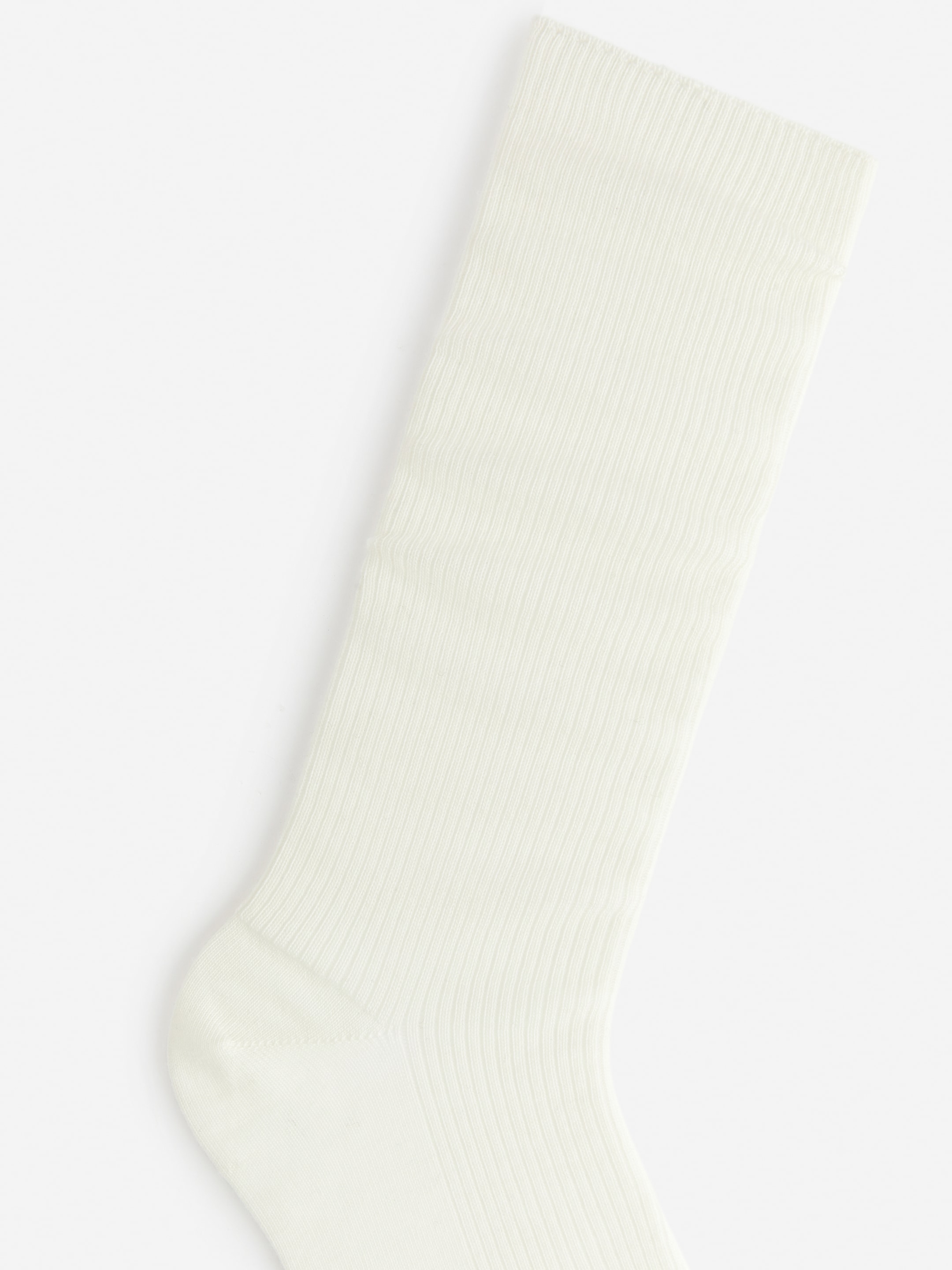 Ribbade strumpor i ull - Vit - Women - StillMedia/DescriptiveDetail - 3
